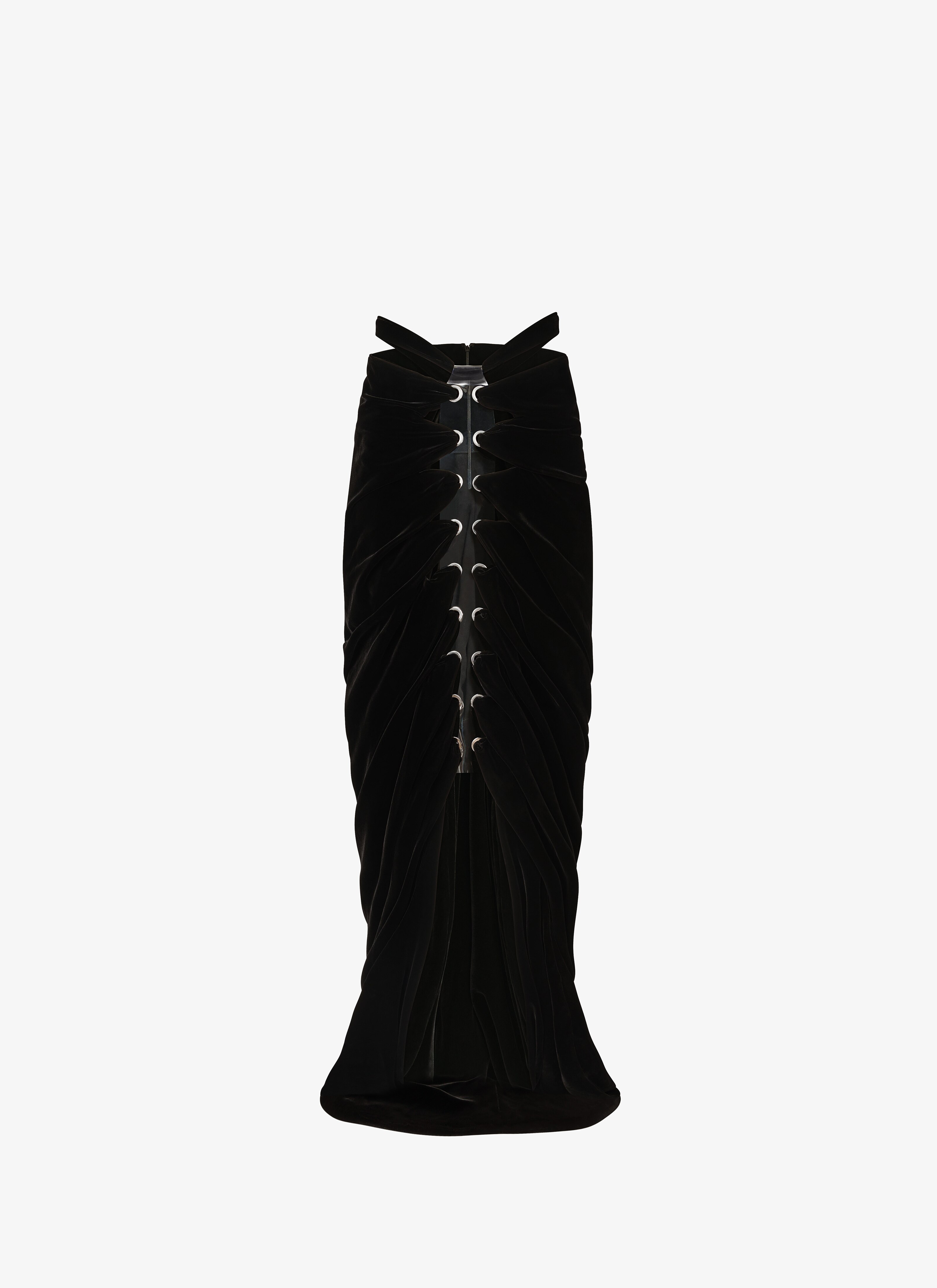 Velvet Draped Skirt  maison-alaia.com