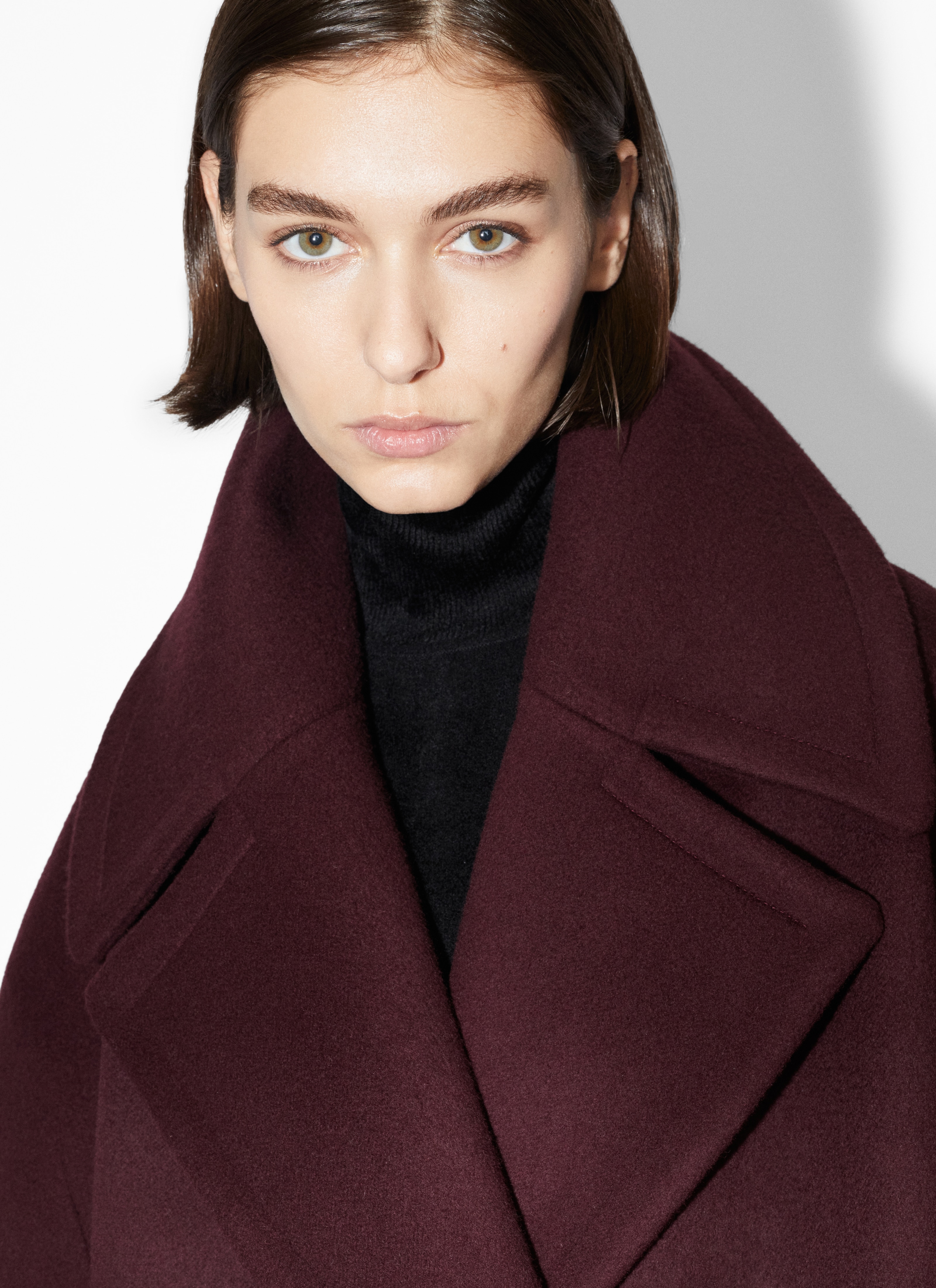 Maxi woollen coat  - maison-alaia.com