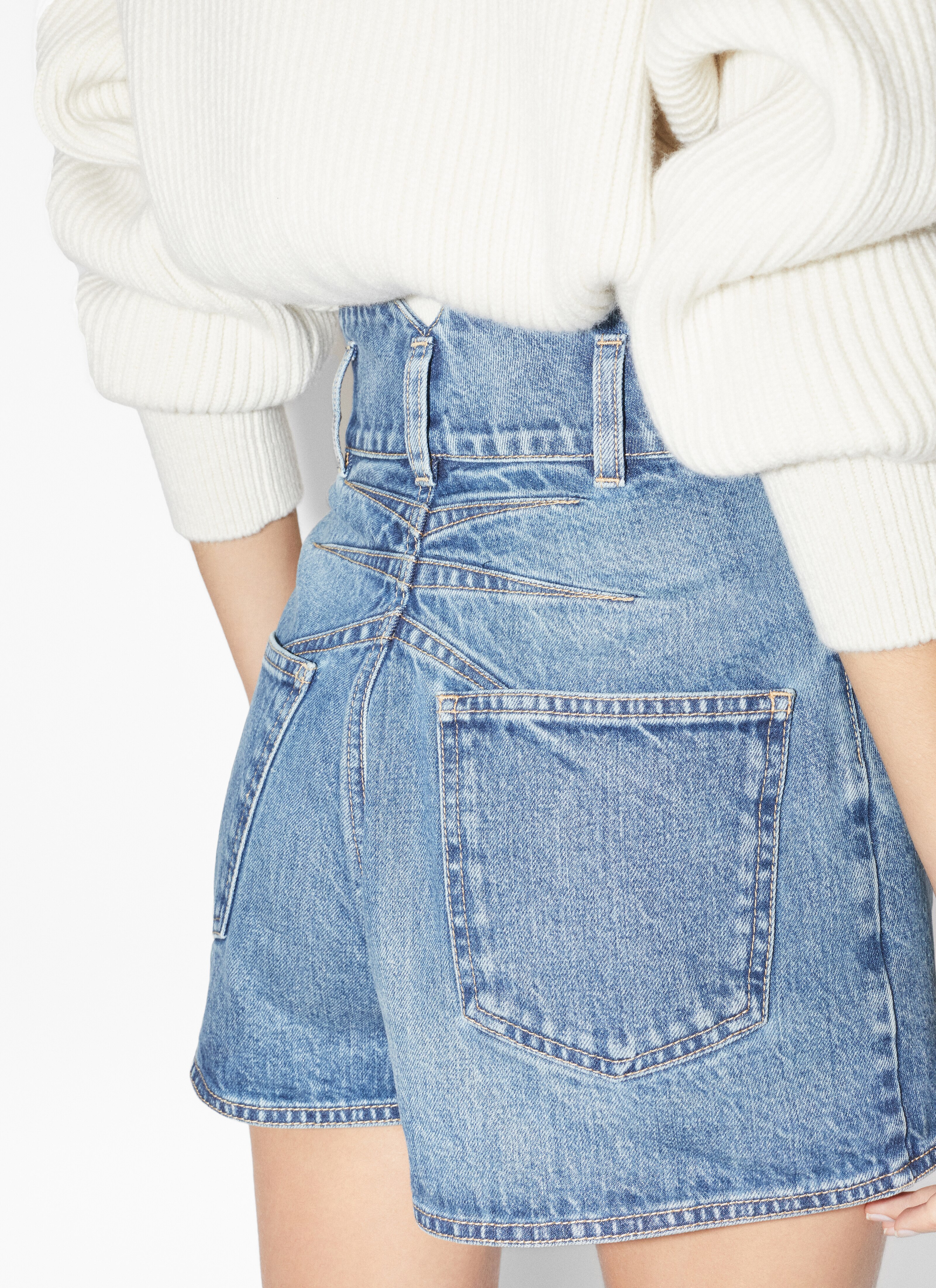 Denim shorts - maison-alaia.com