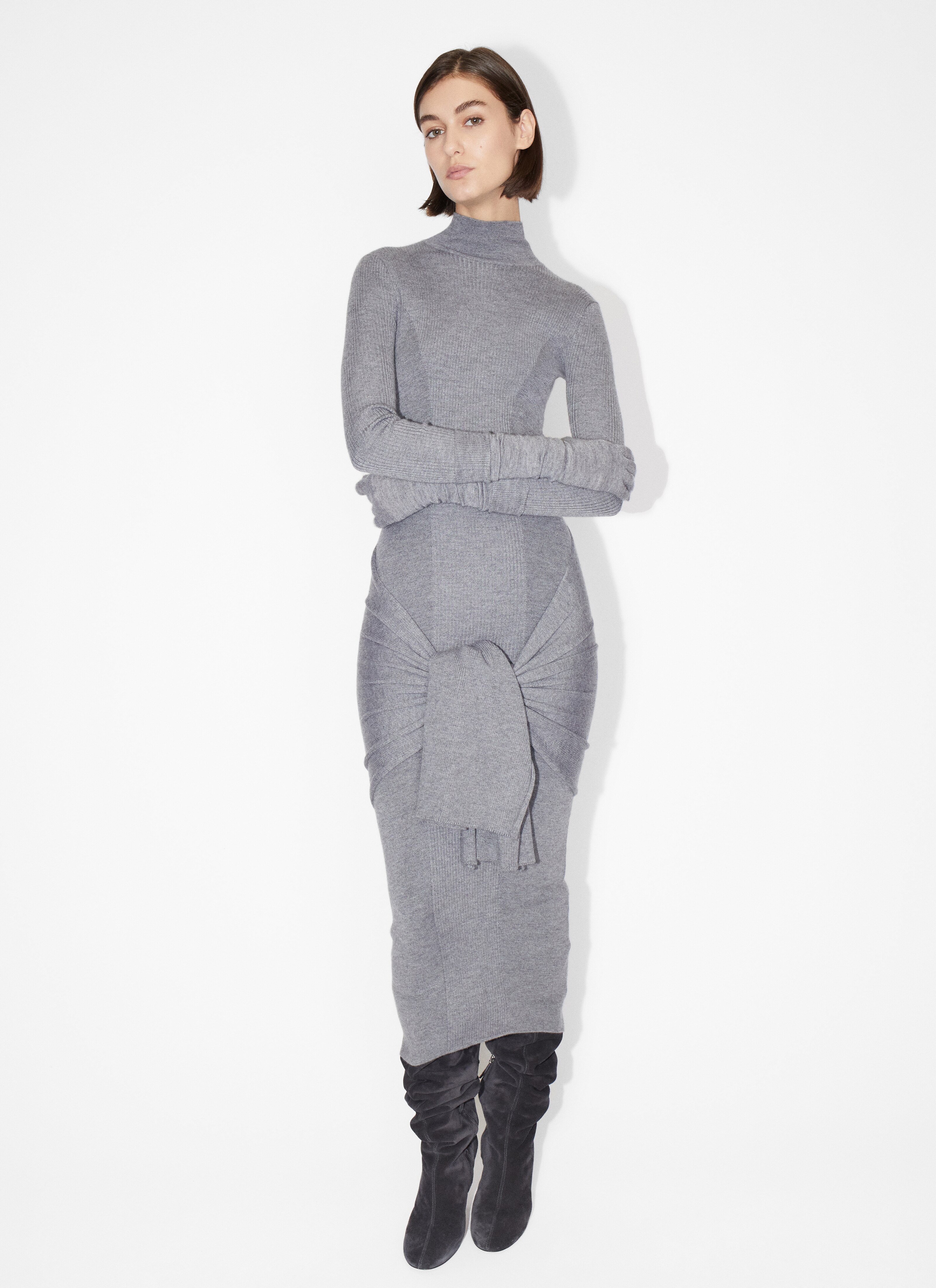 Silk and cashmere dress - maison-alaia.com