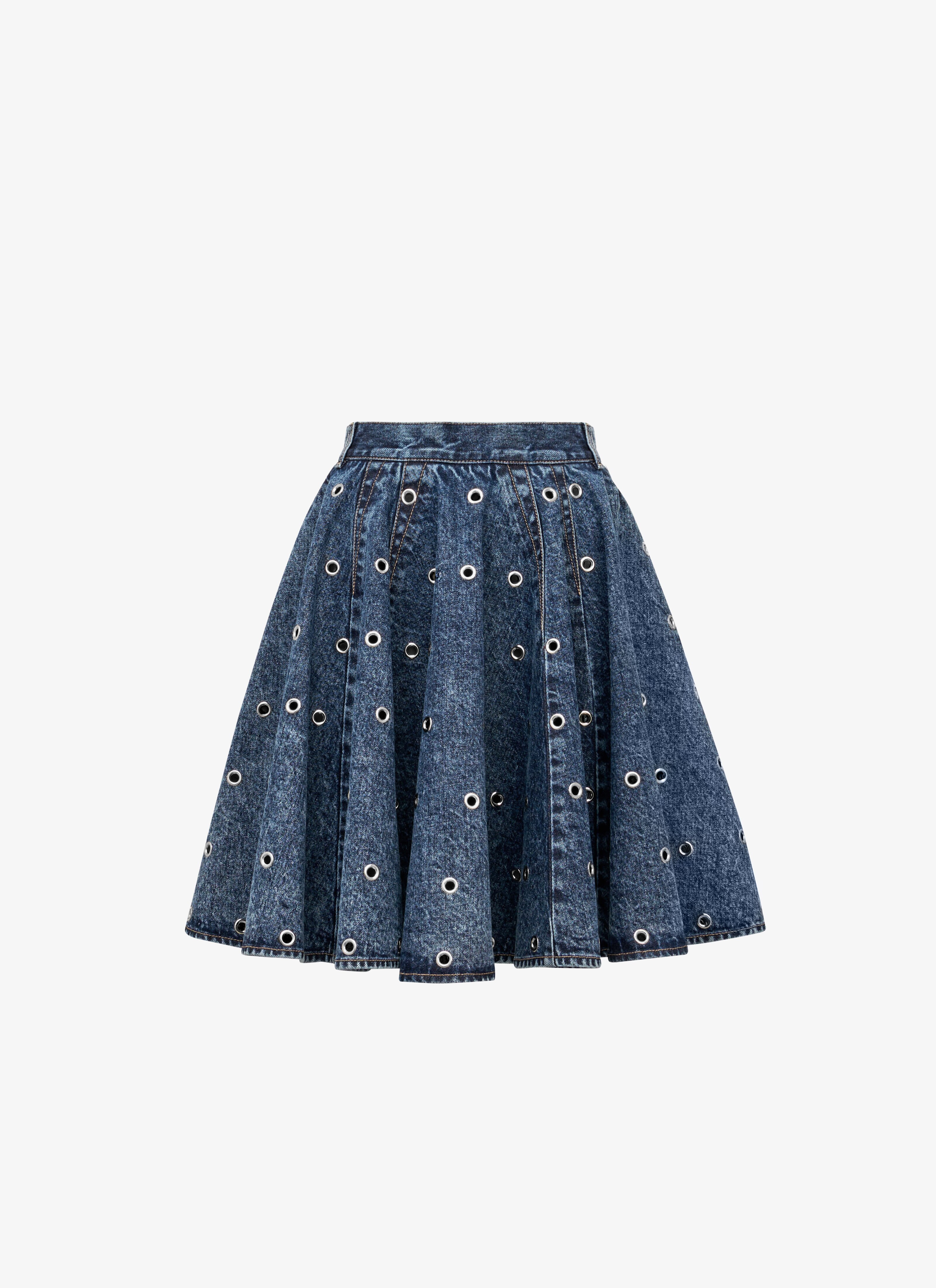 Skater denim skirt - maison-alaia.com