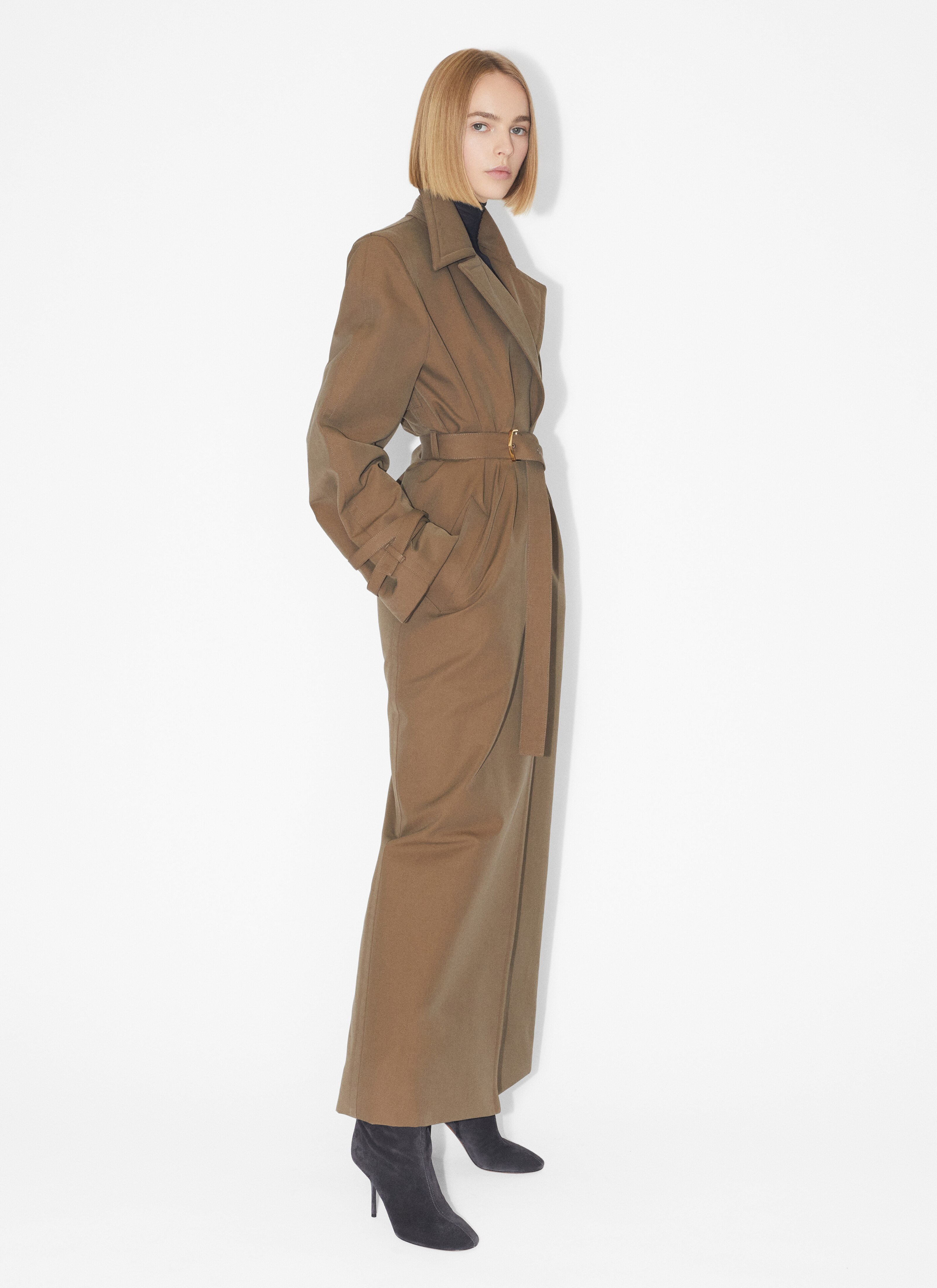 ALAÏA BEIGE TRENCH-COAT 