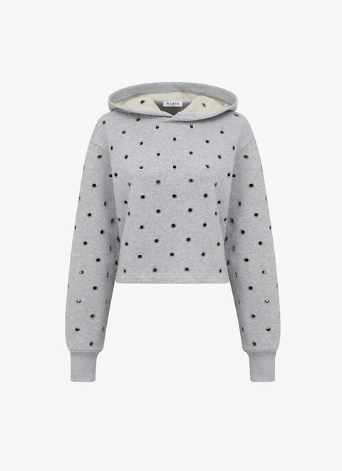 Eyelet hoodie - maison-alaia.com