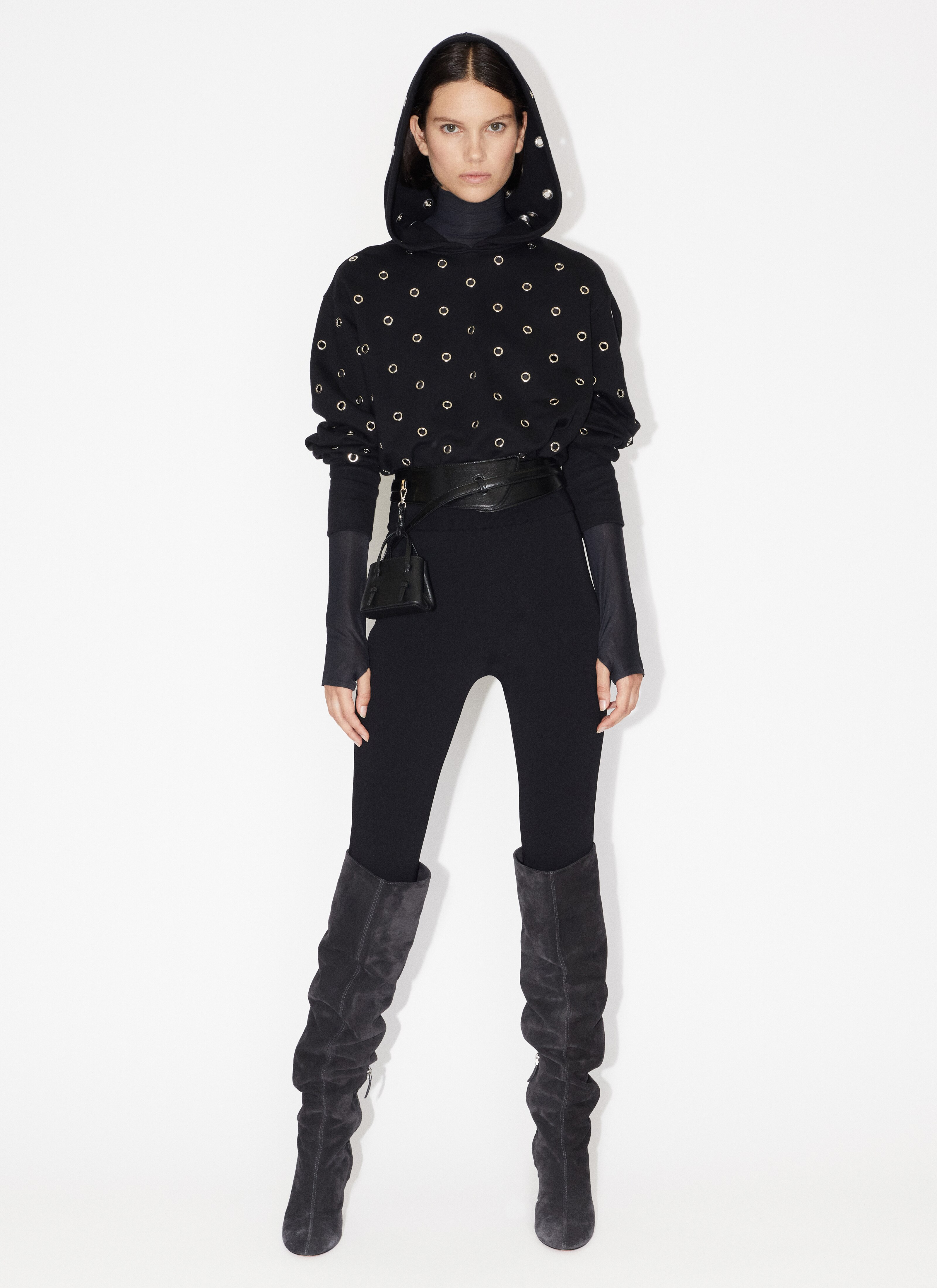 Eyelet hoodie - maison-alaia.com