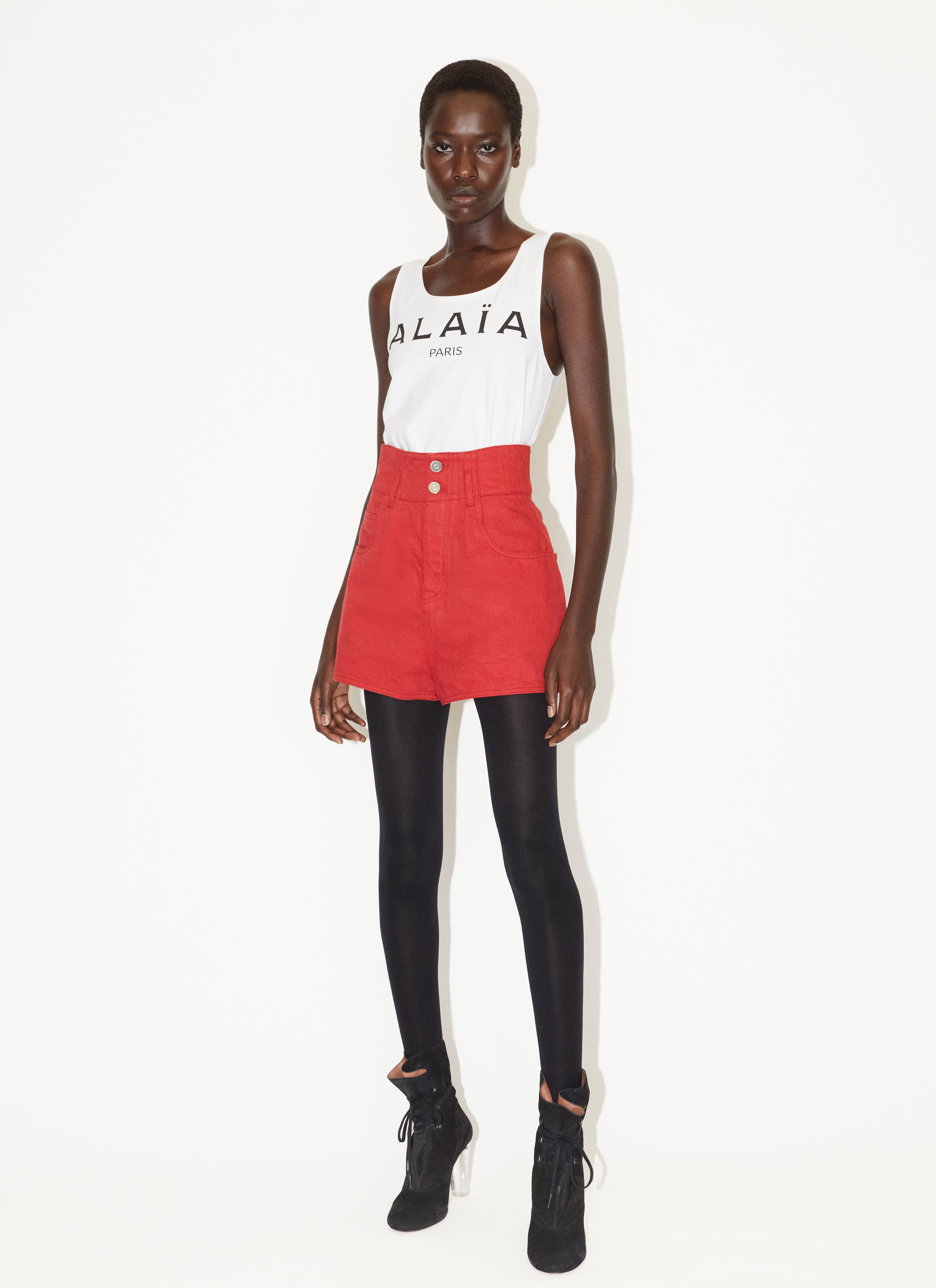 Denim shorts - maison-alaia.com