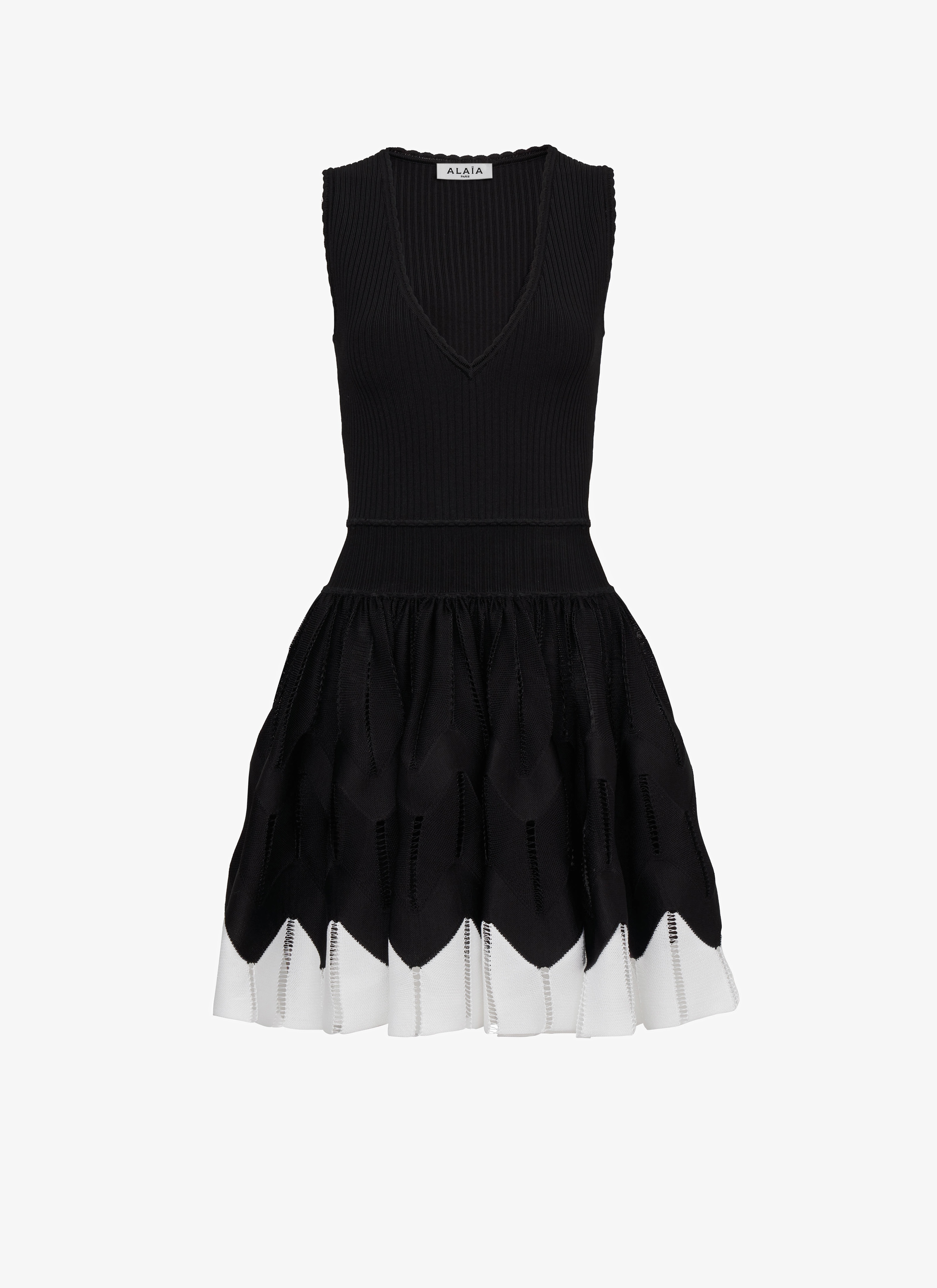 Bi-color crinoline sdress maison-alaia.com