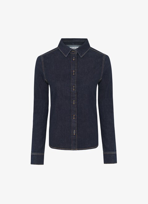 Fitted denim shirt - maison-alaia.com