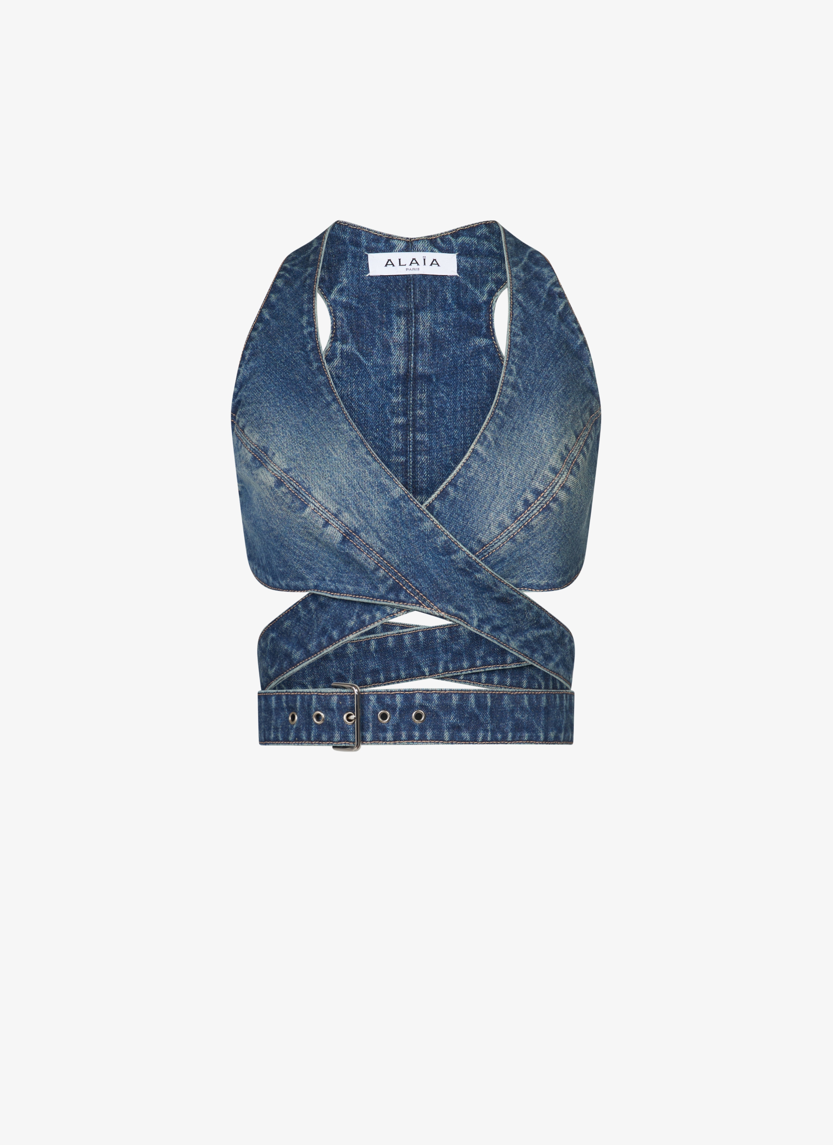 Denim bra - maison-alaia.com