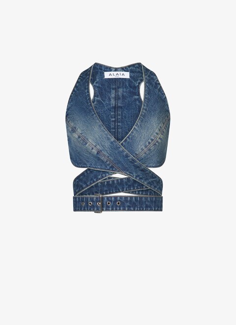 Denim bra - maison-alaia.com