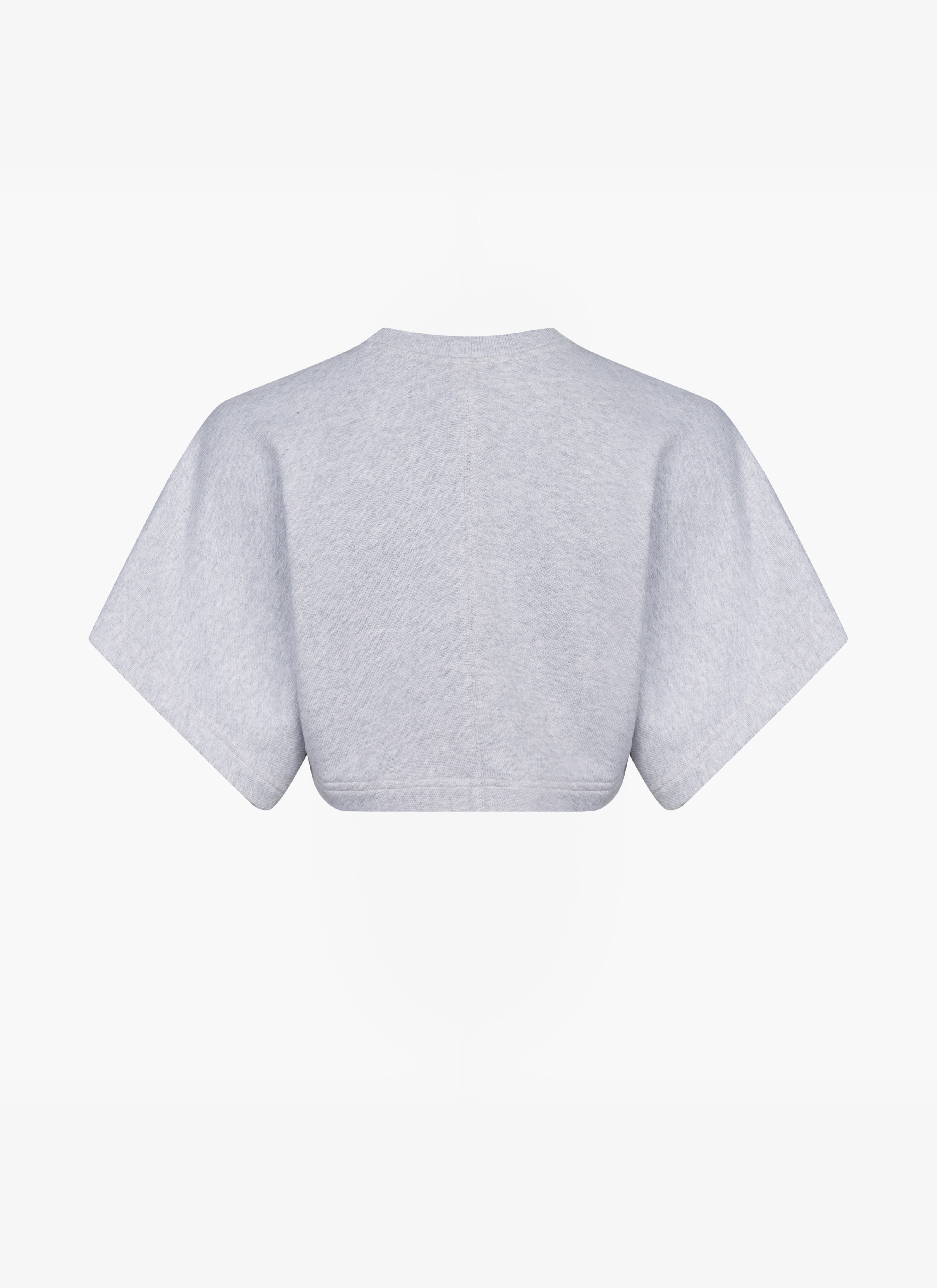 Cropped cotton sweatshirt - maison-alaia.com