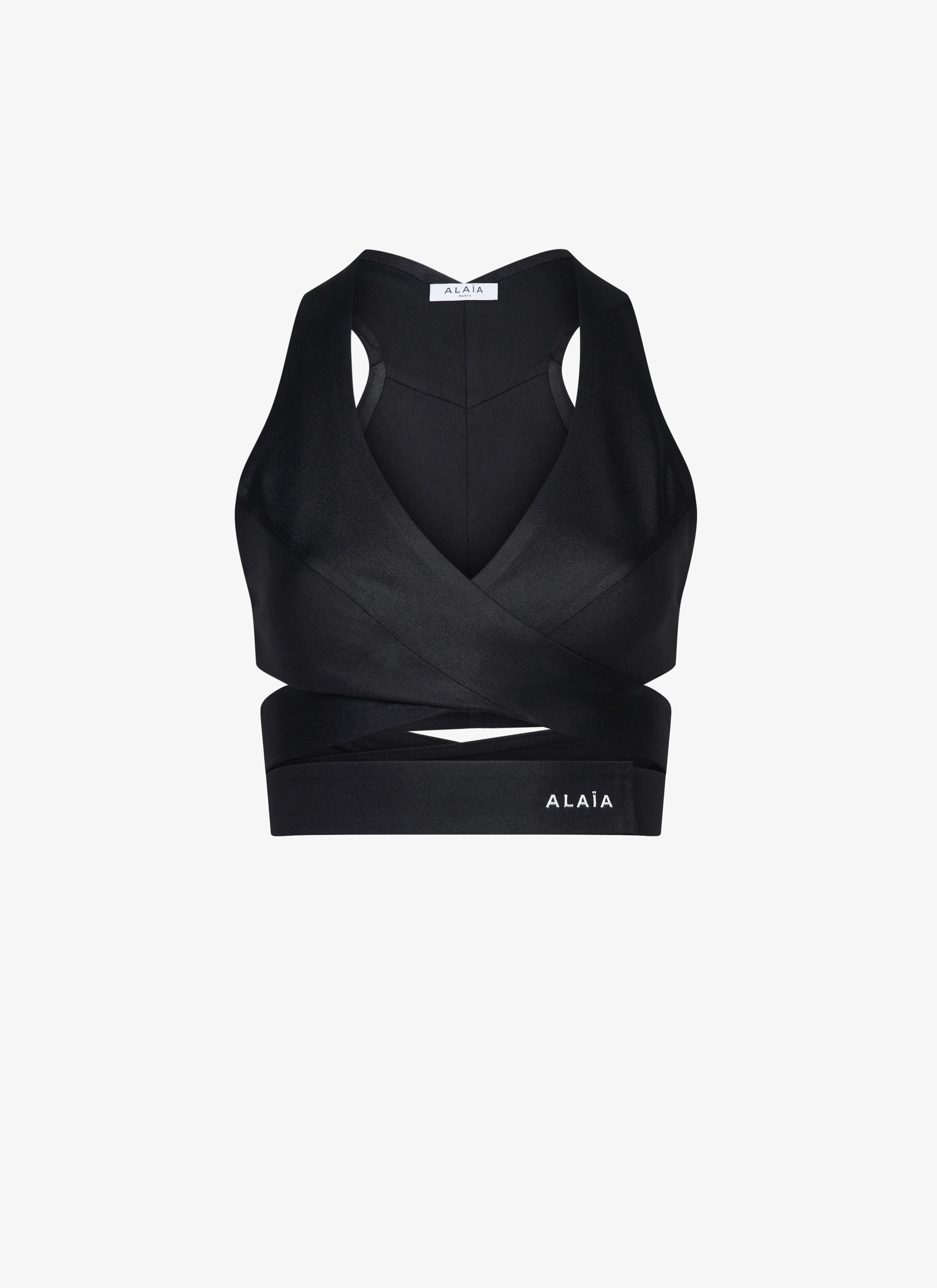 ALAÏA Women's Black SHEER BRA