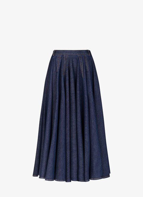 Denim midi skirt - maison-alaia.com