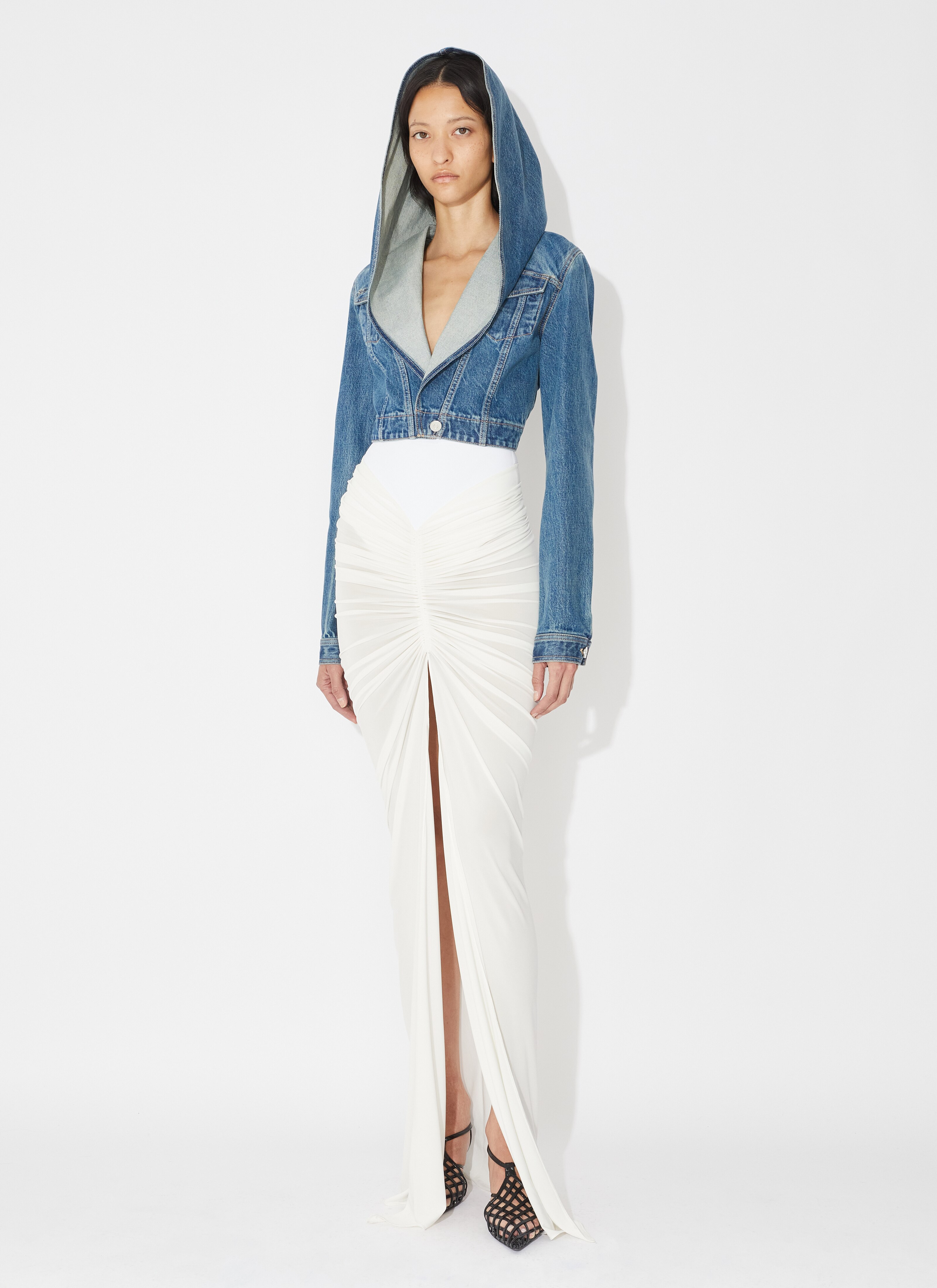 Draped jersey skirt - maison-alaia.com