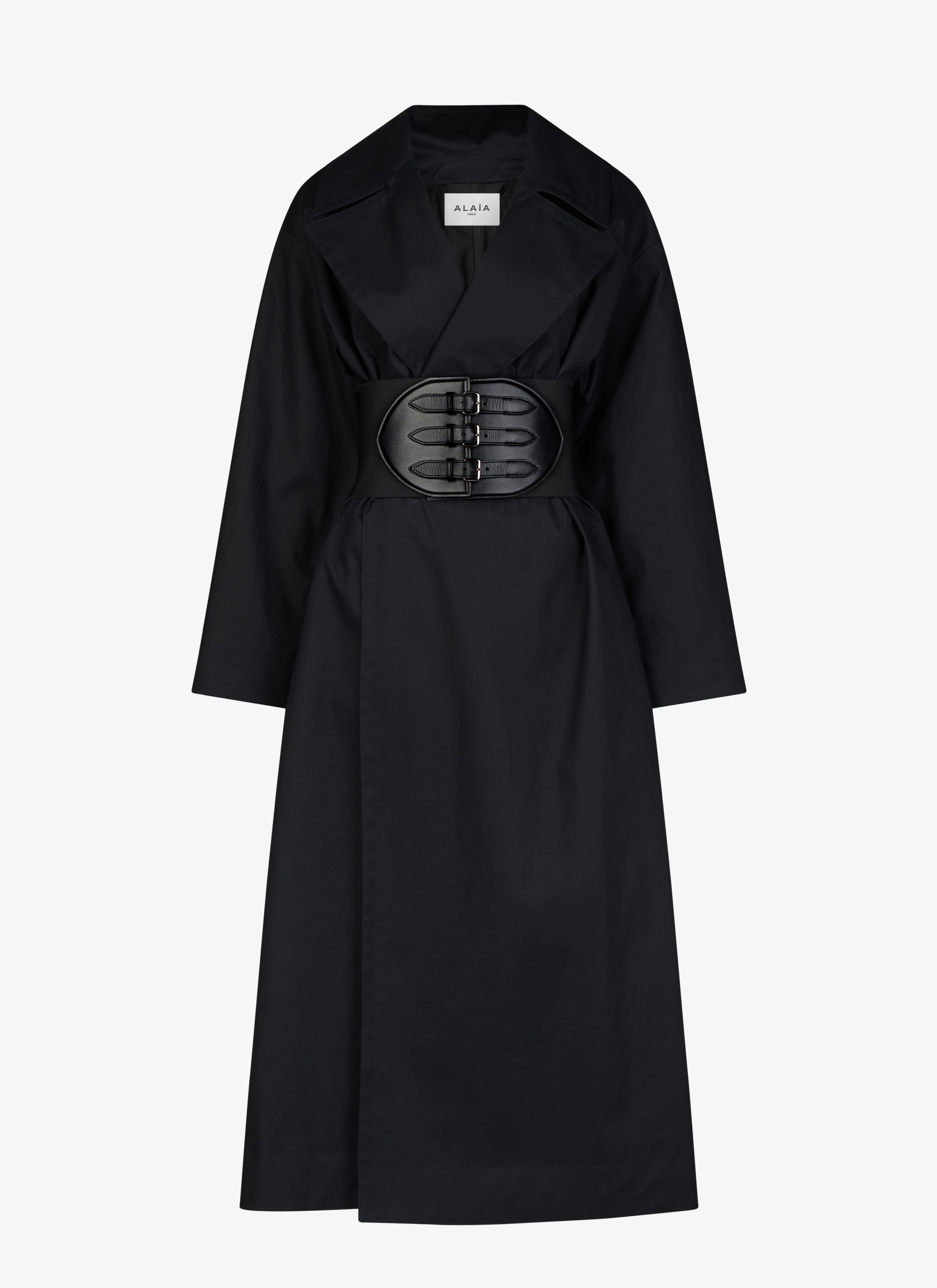 Cotton belted trench - maison-alaia.com