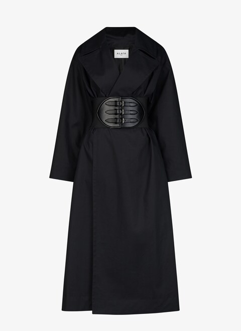Cotton belted trench - maison-alaia.com