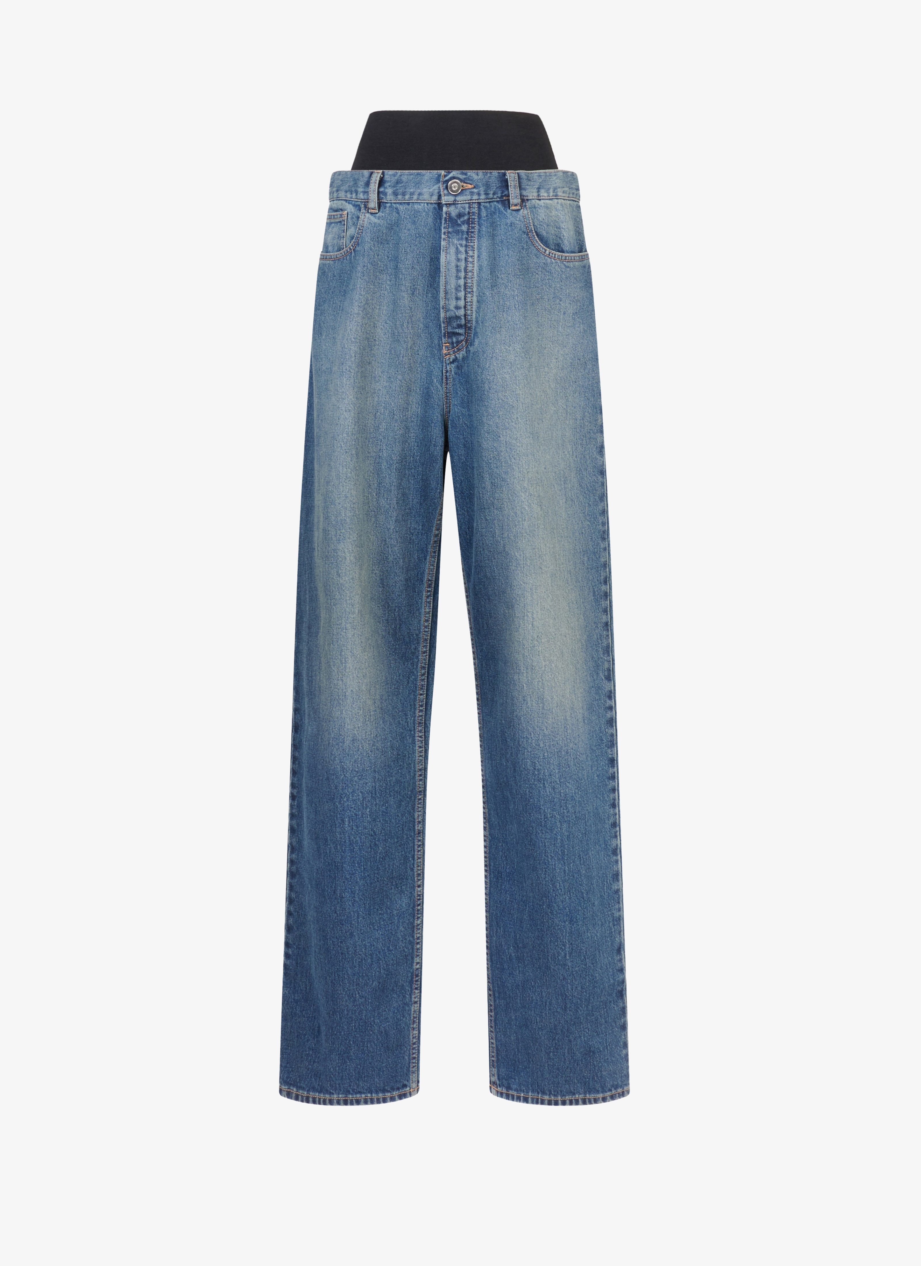 MIDNIGHT MOVE] SS 22 heart denim pants (blue) – SellerWork