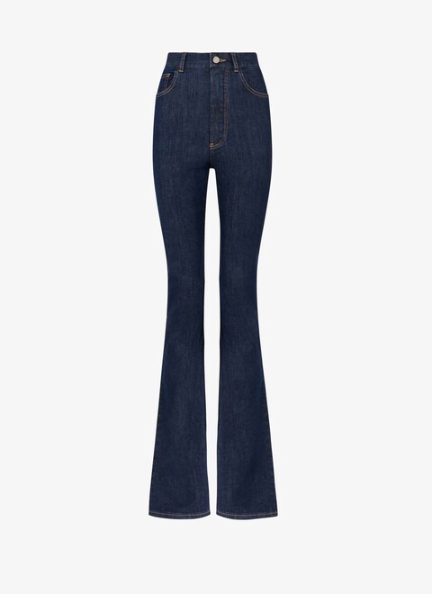 Long bootcut denim pant - maison-alaia.com
