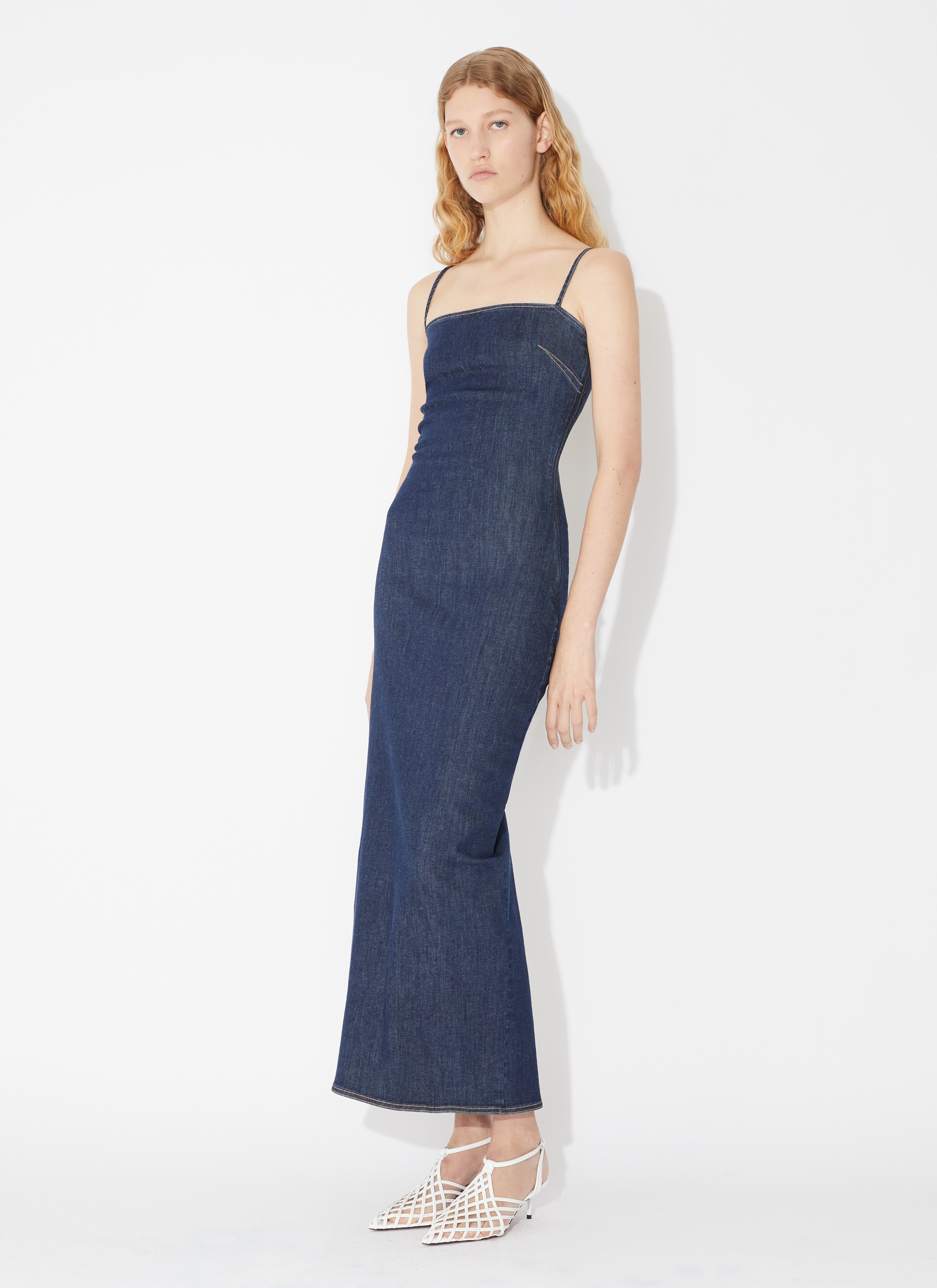 Denim tube dress - maison-alaia.com