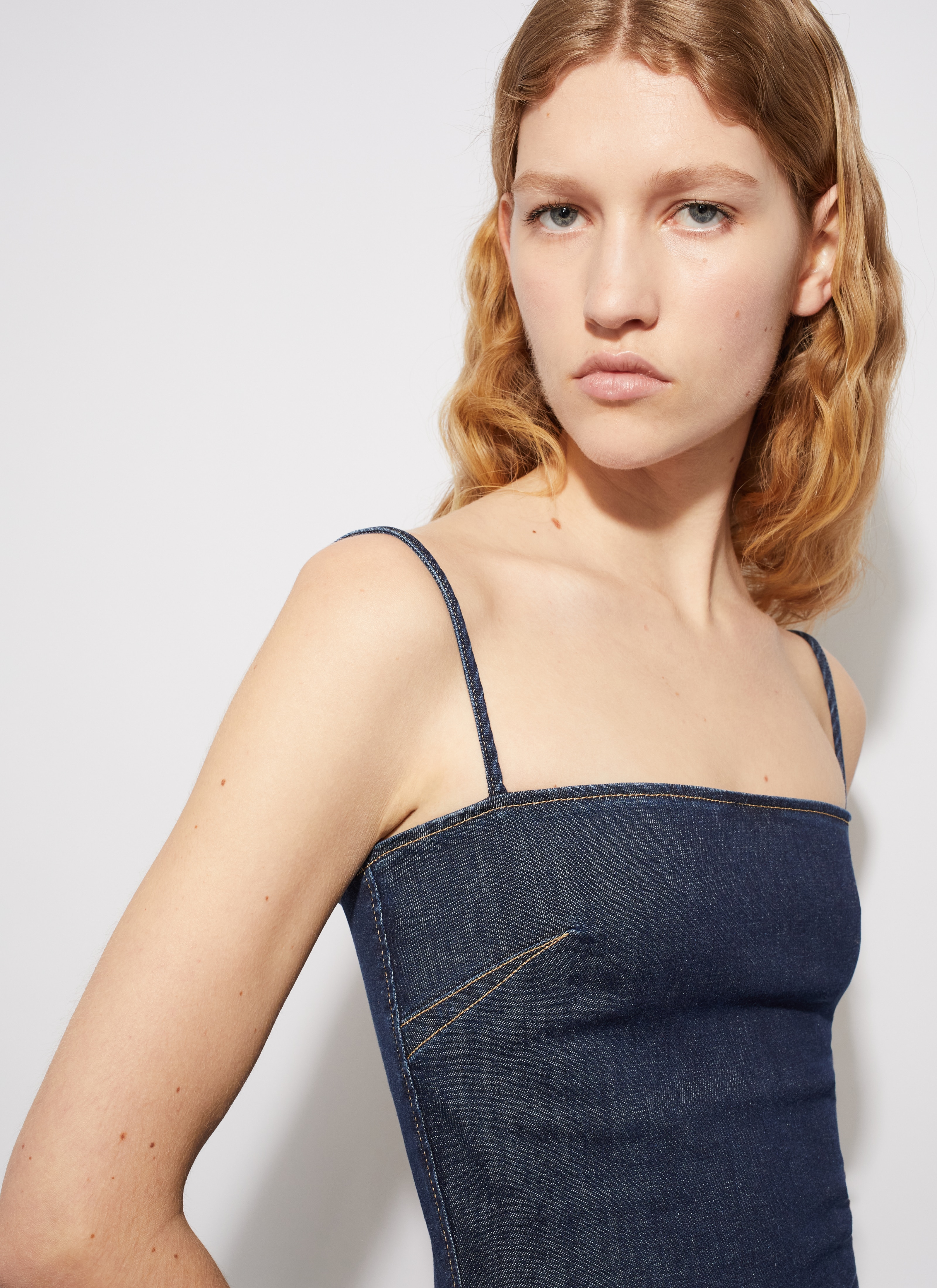 Denim tube dress - maison-alaia.com