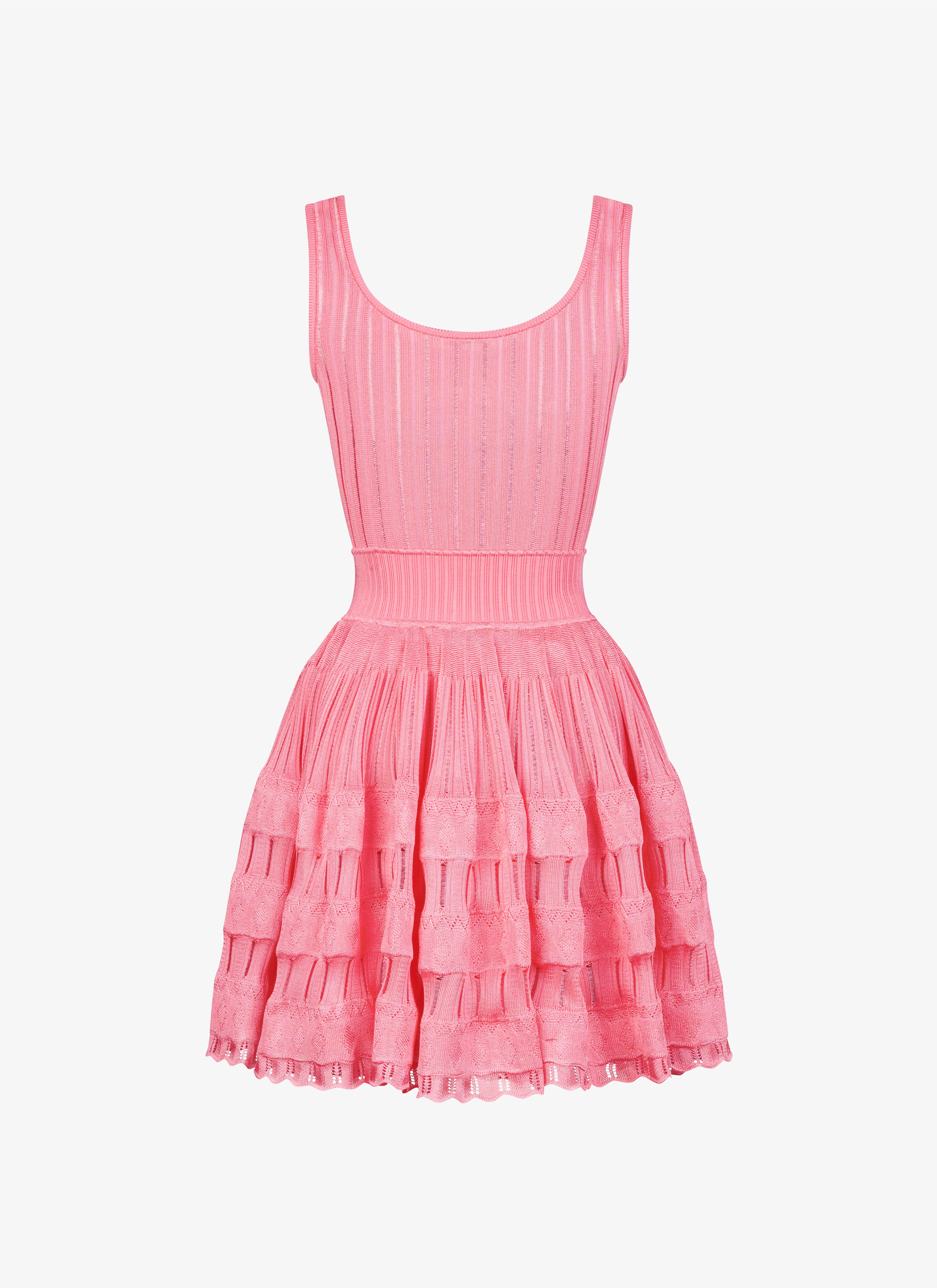 ALAÏA PINK SHINY CRINOLINE DRESS