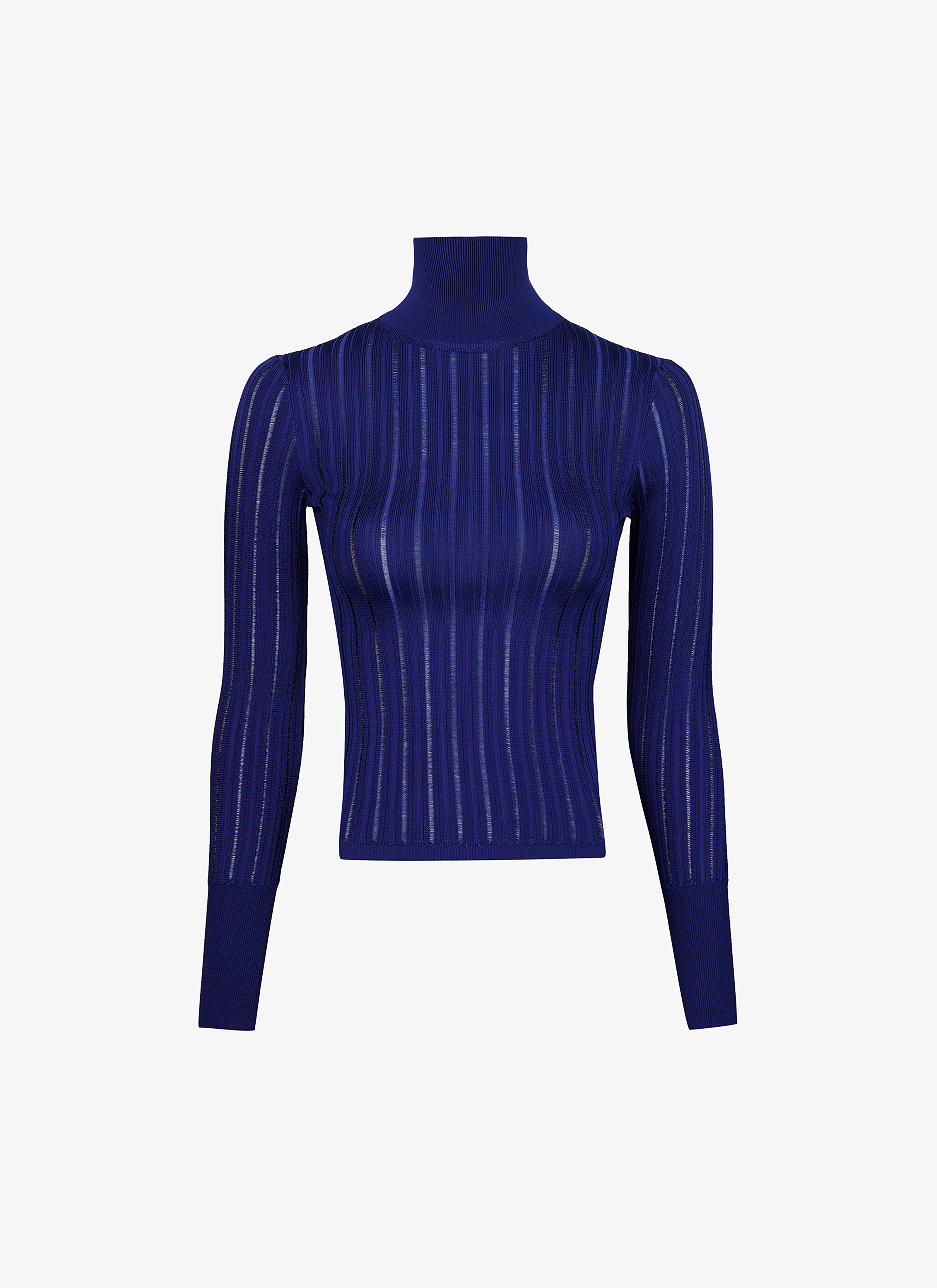 Shiny crinoline turtleneck - maison-alaia.com