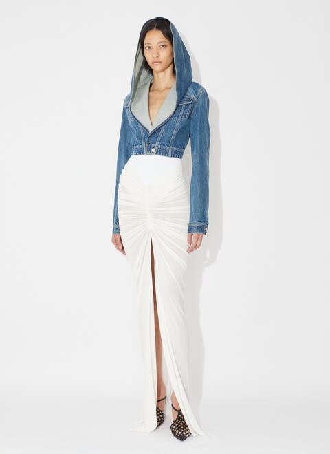 Denim hood jacket - maison-alaia.com