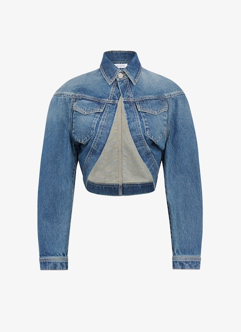 Denim cardi-jacket - maison-alaia.com
