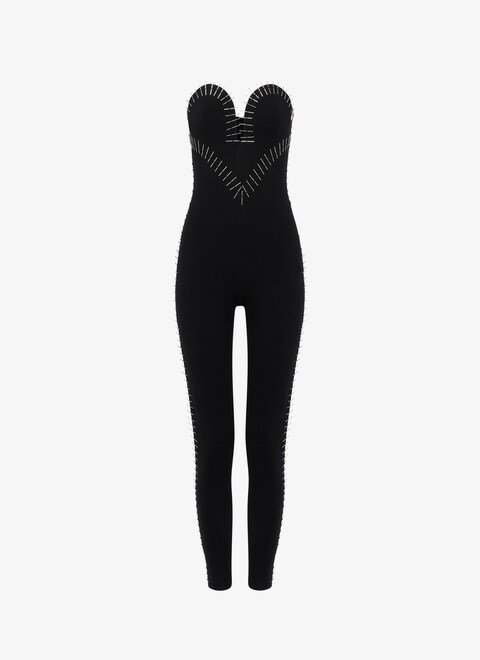 EMBROIDED HEART jumpsuit in wool - maison-alaia.com