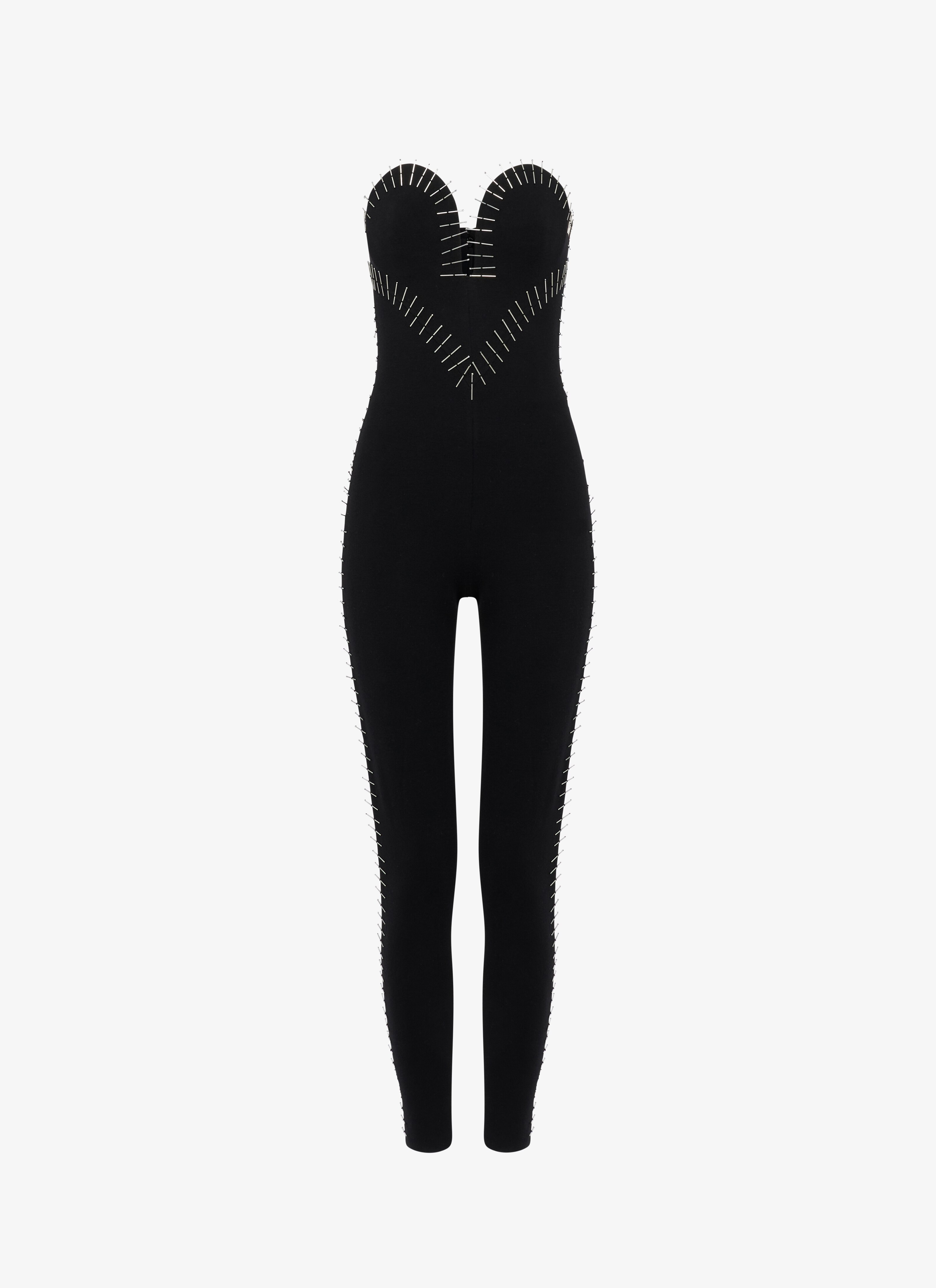 EMBROIDED HEART jumpsuit in wool maison-alaia.com
