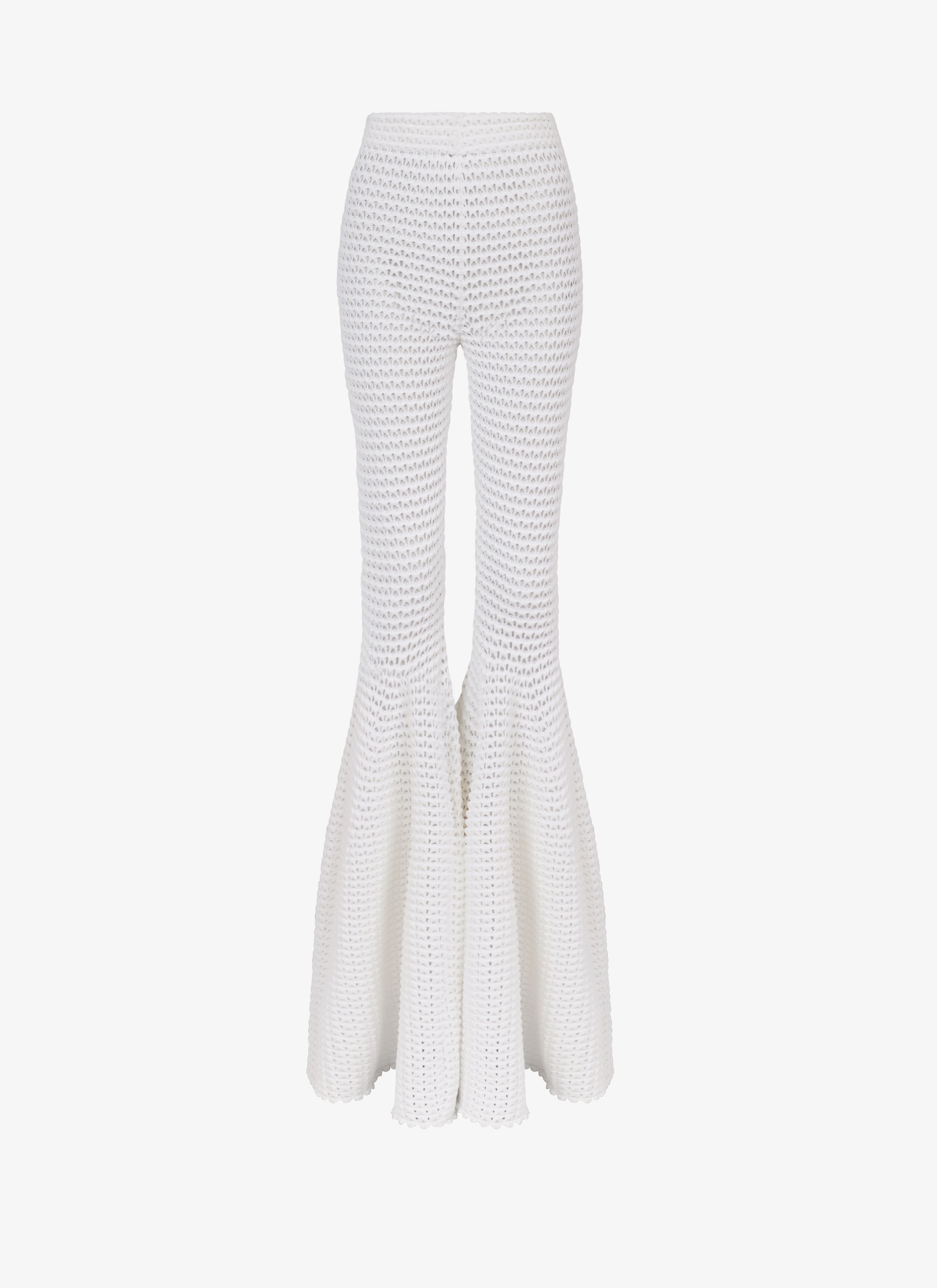 ALAÏA Women's Flare 3D Waffle Pant