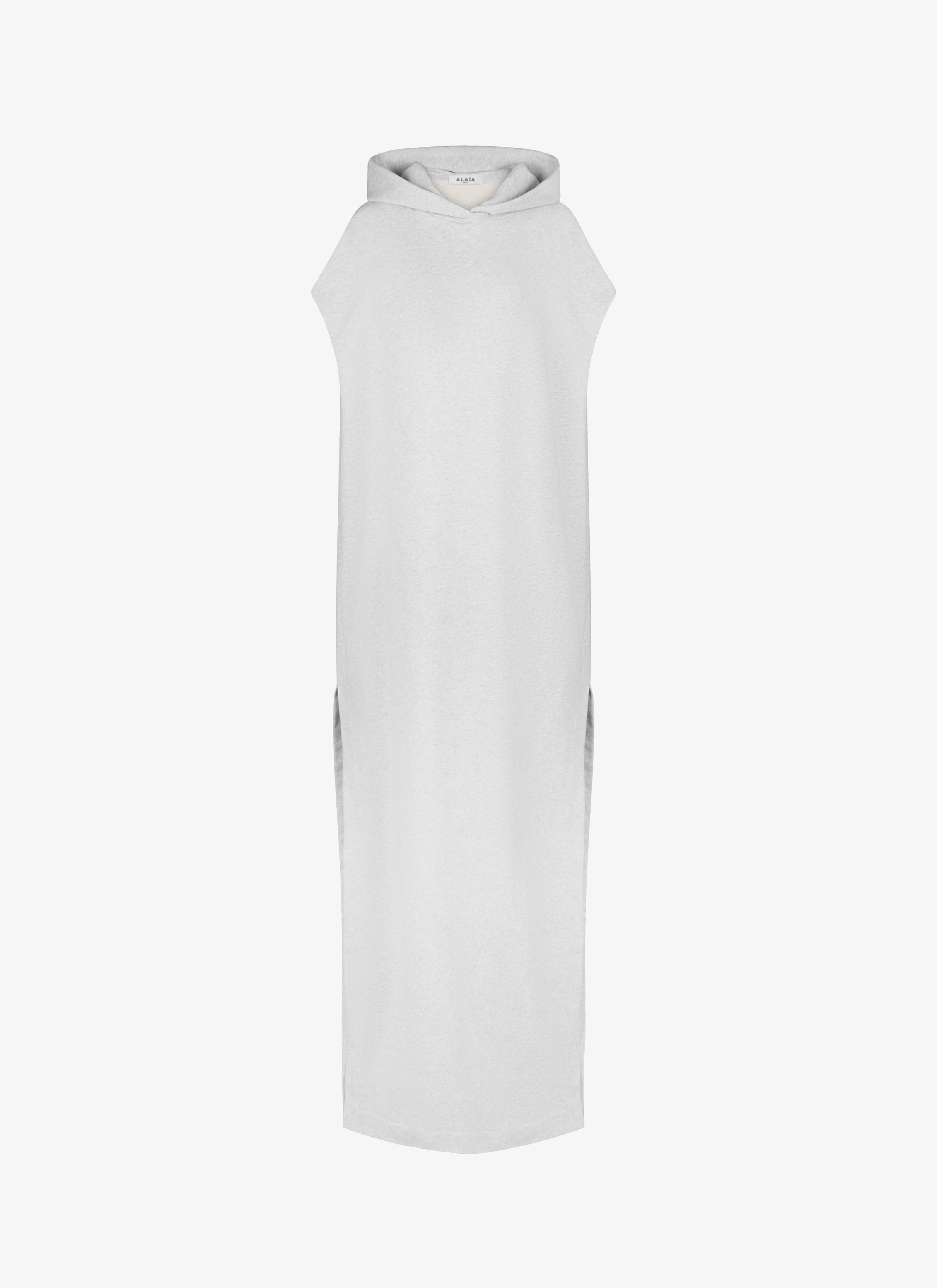 Cotton fleece maxi dress - maison-alaia.com