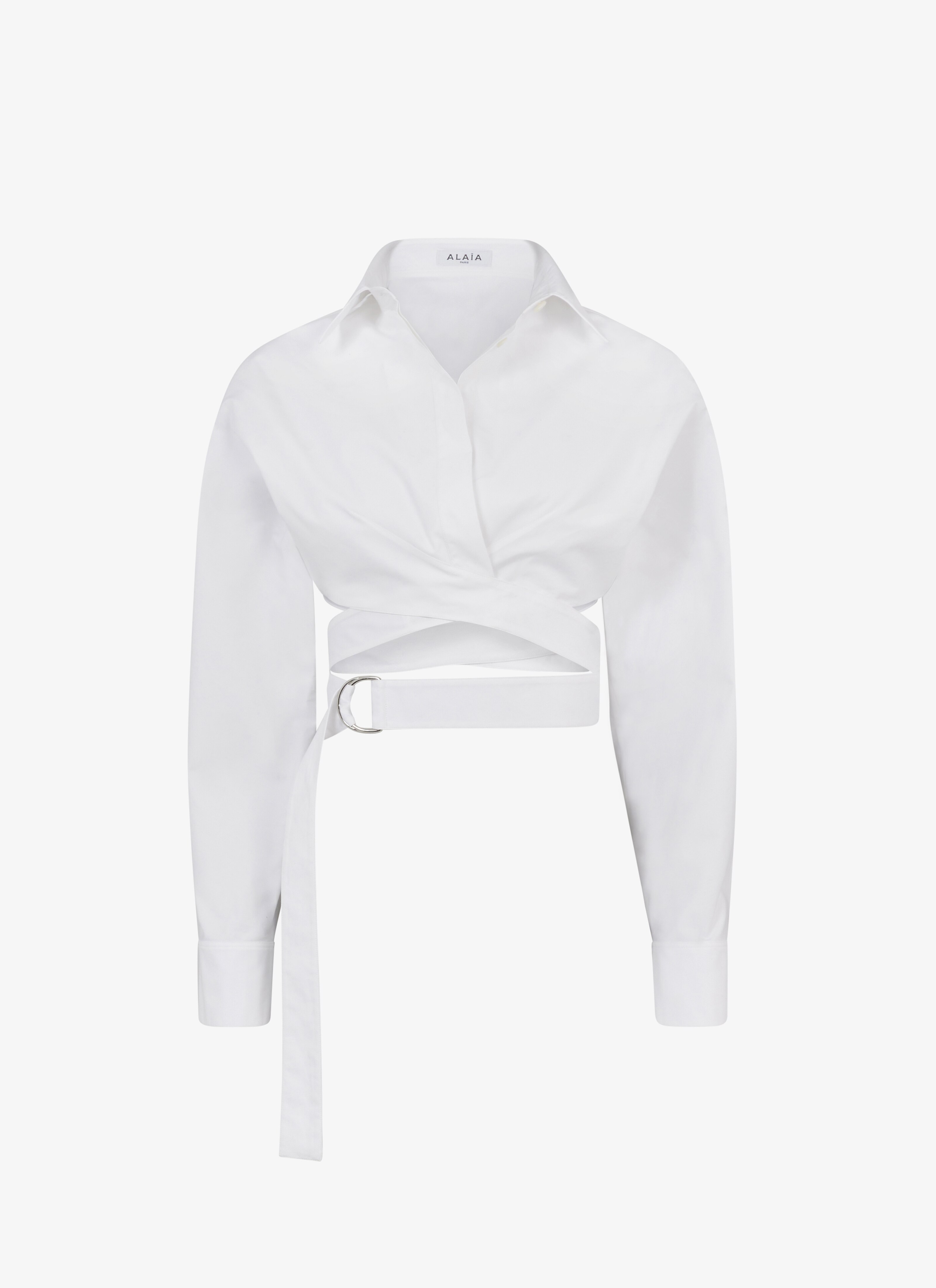 Poplin cross-over shirt - maison-alaia.com