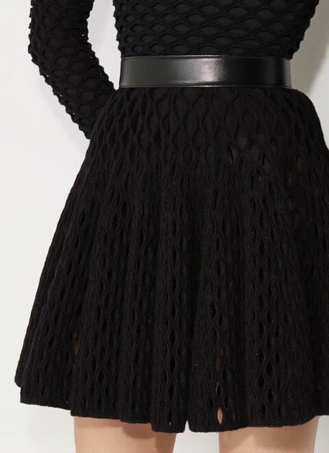 Cage knit skater skirt - maison-alaia.com