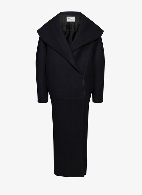 Wool cocoon coat - maison-alaia.com