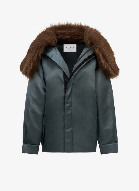 Nylon maxi bomber - maison-alaia.com