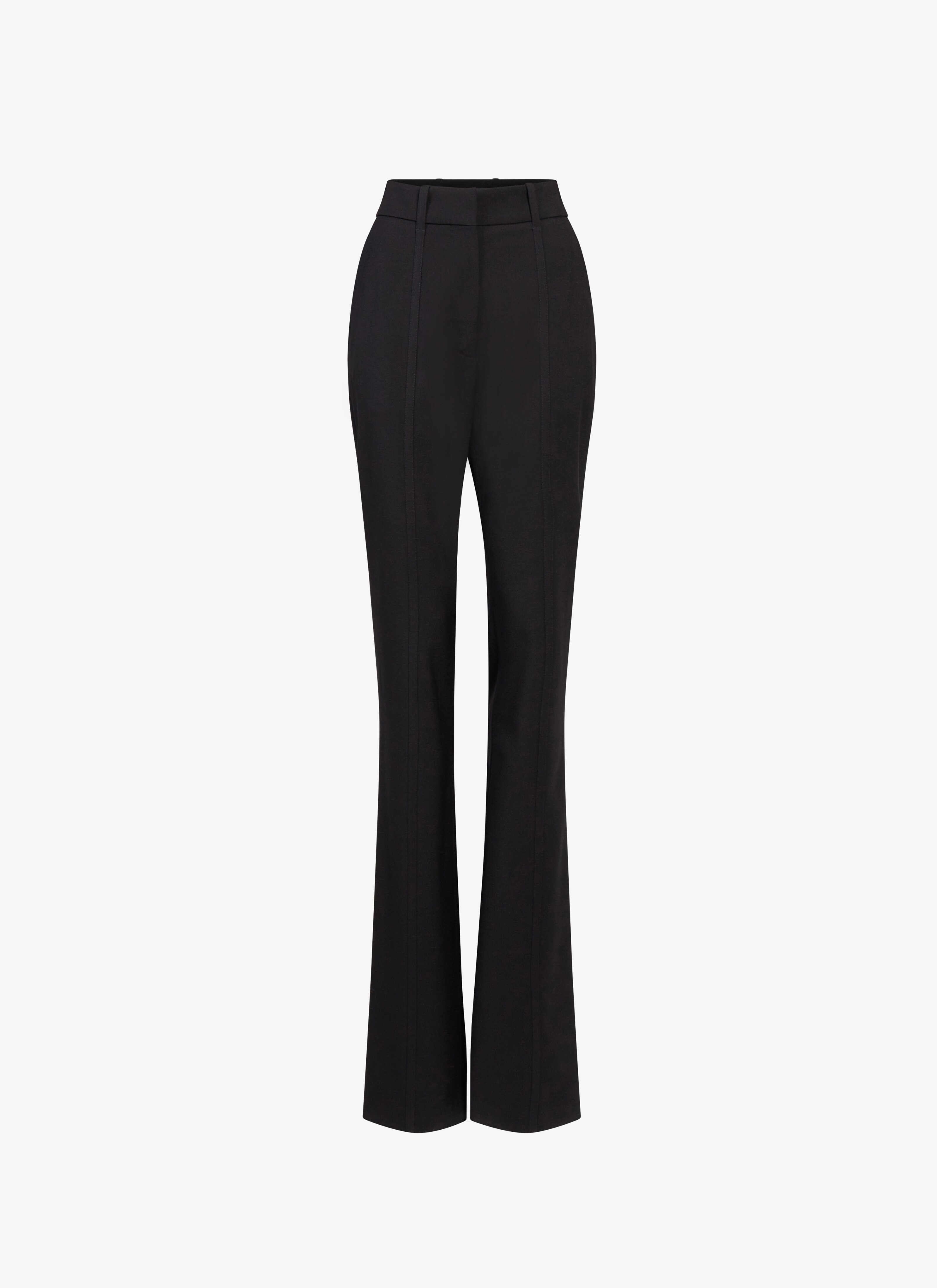 ALAÏA Women's Black Tailored Bootcut Wool Pant