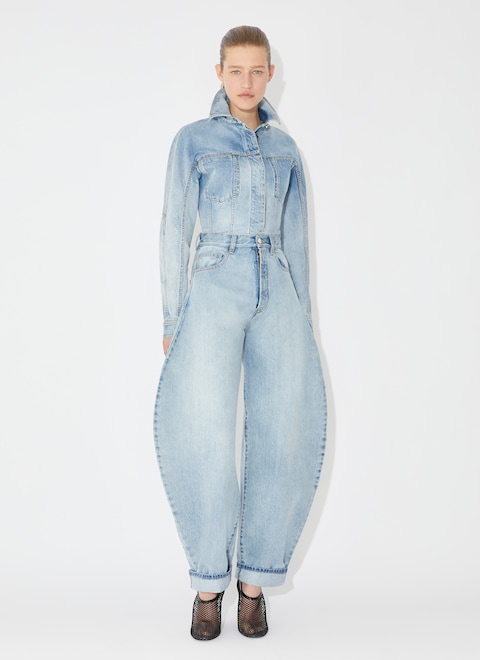Round denim pant - maison-alaia.com