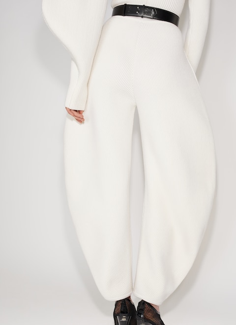 Round rib knit pant - maison-alaia.com