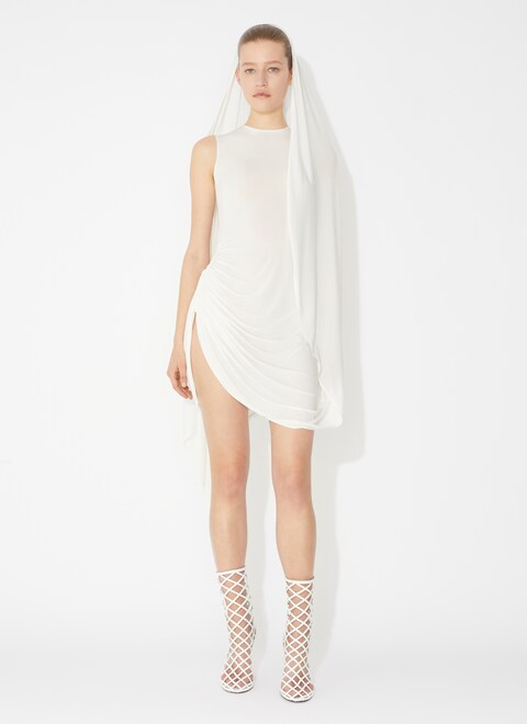 Draped fluid jersey dress - maison-alaia.com