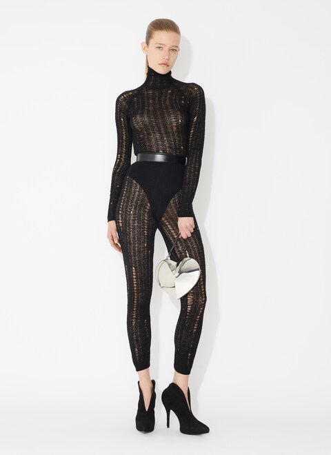 Ladder lace rollneck - maison-alaia.com