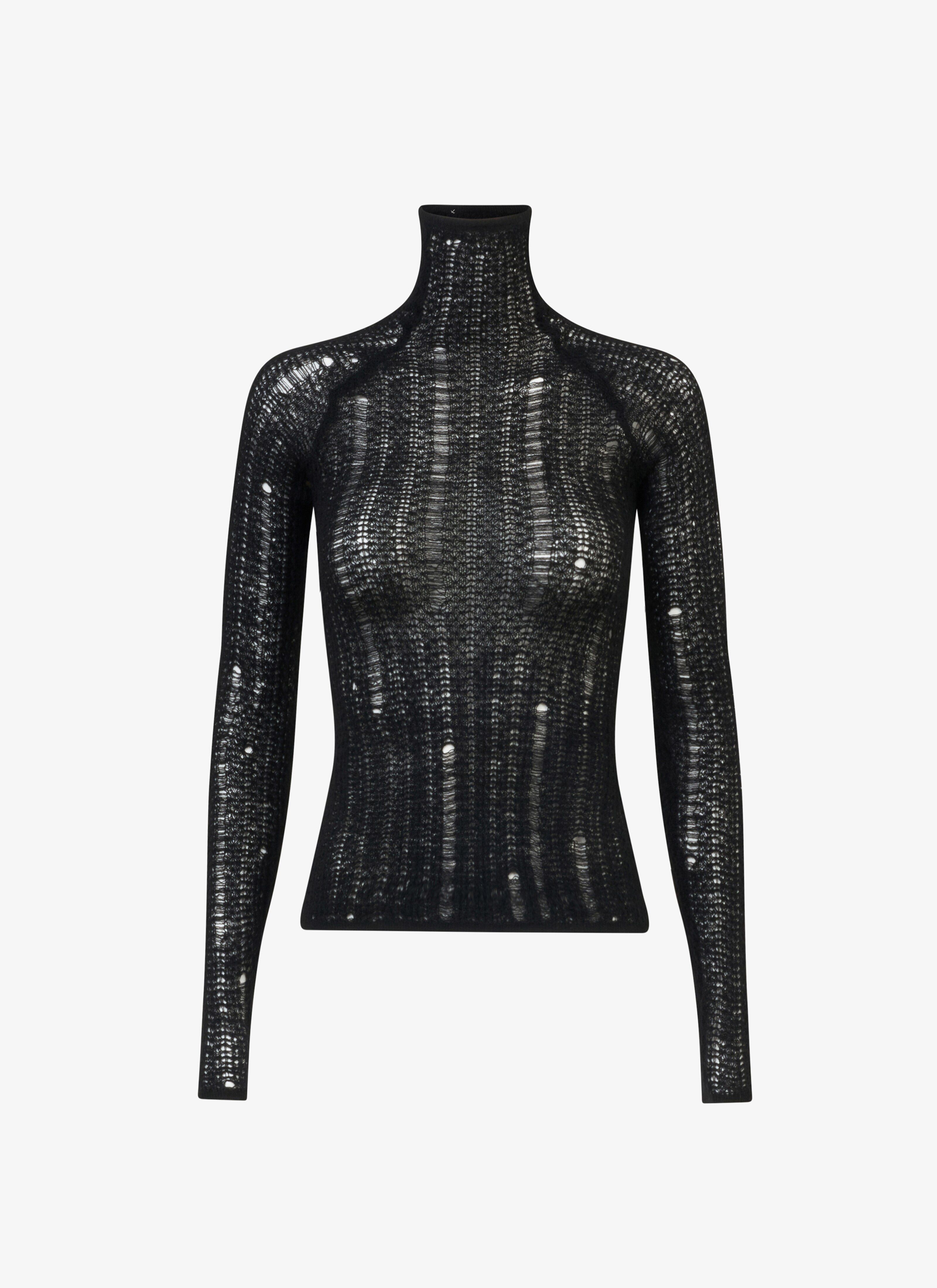 Ladder lace rollneck - maison-alaia.com