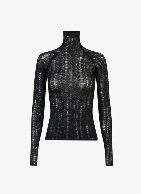 Ladder lace rollneck - maison-alaia.com