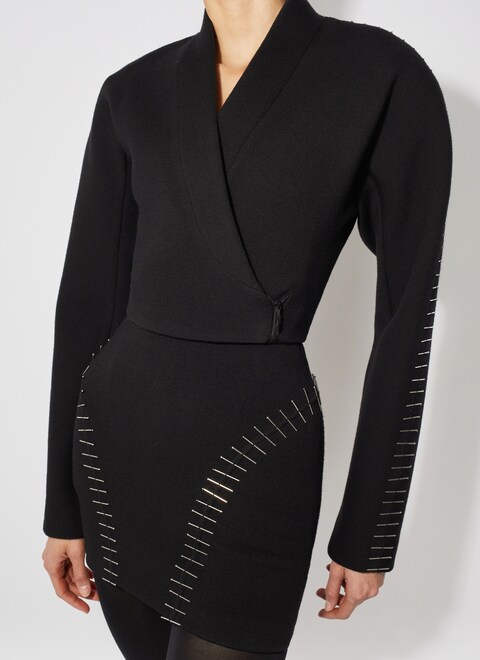 Embroidered cropped jacket - maison-alaia.com