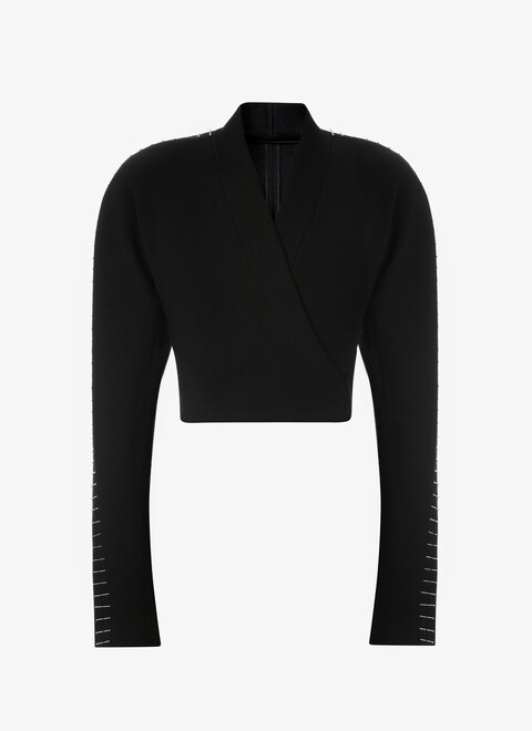 Embroidered cropped jacket - maison-alaia.com