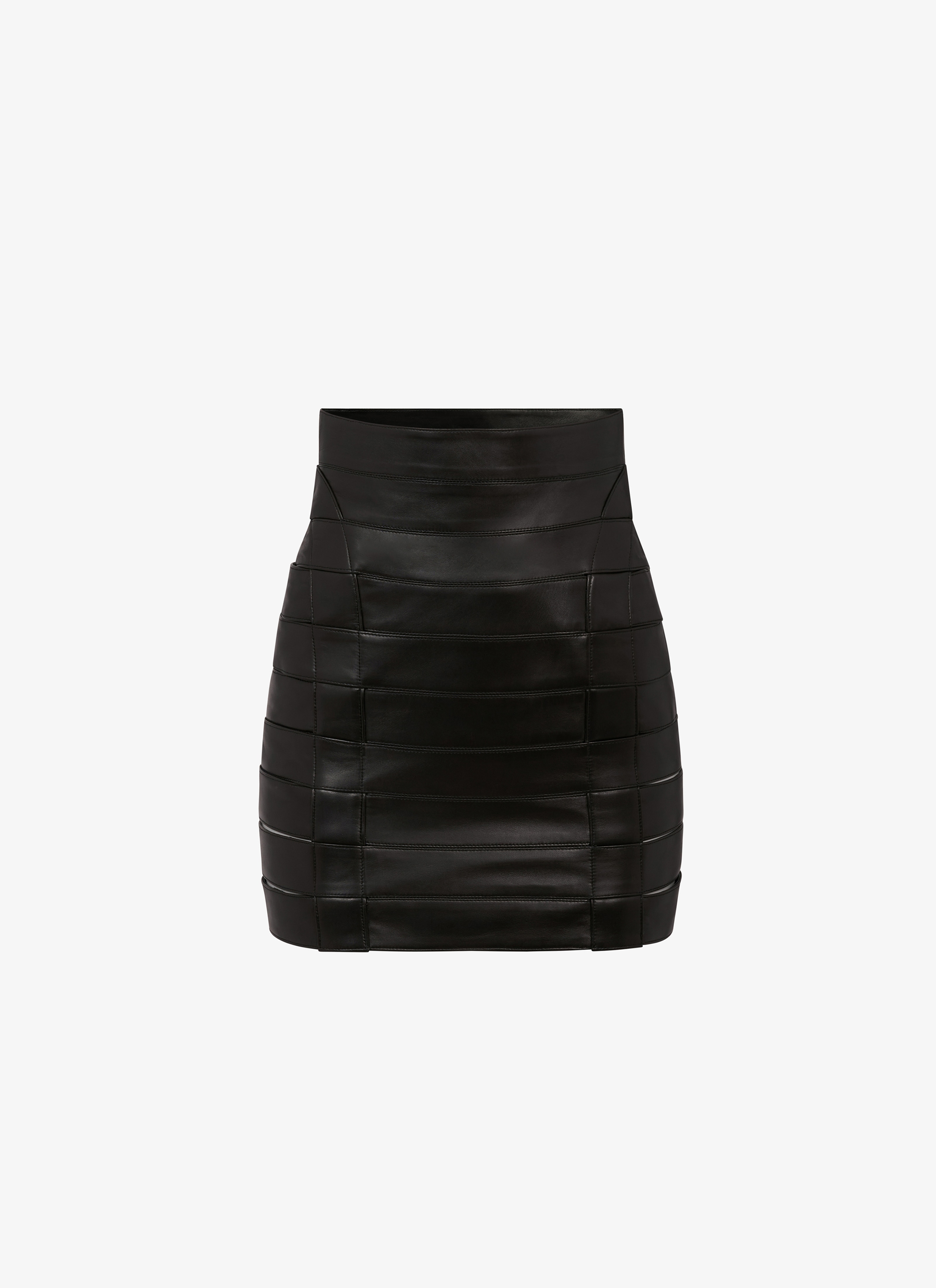 Mini leather band skirt - maison-alaia.com
