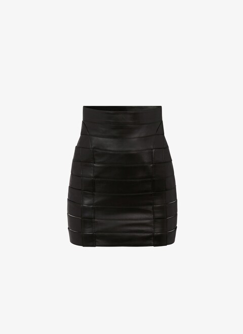 Mini leather band skirt - maison-alaia.com