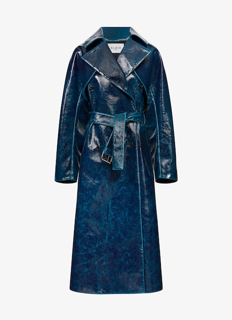 Mirror wool trench - maison-alaia.com