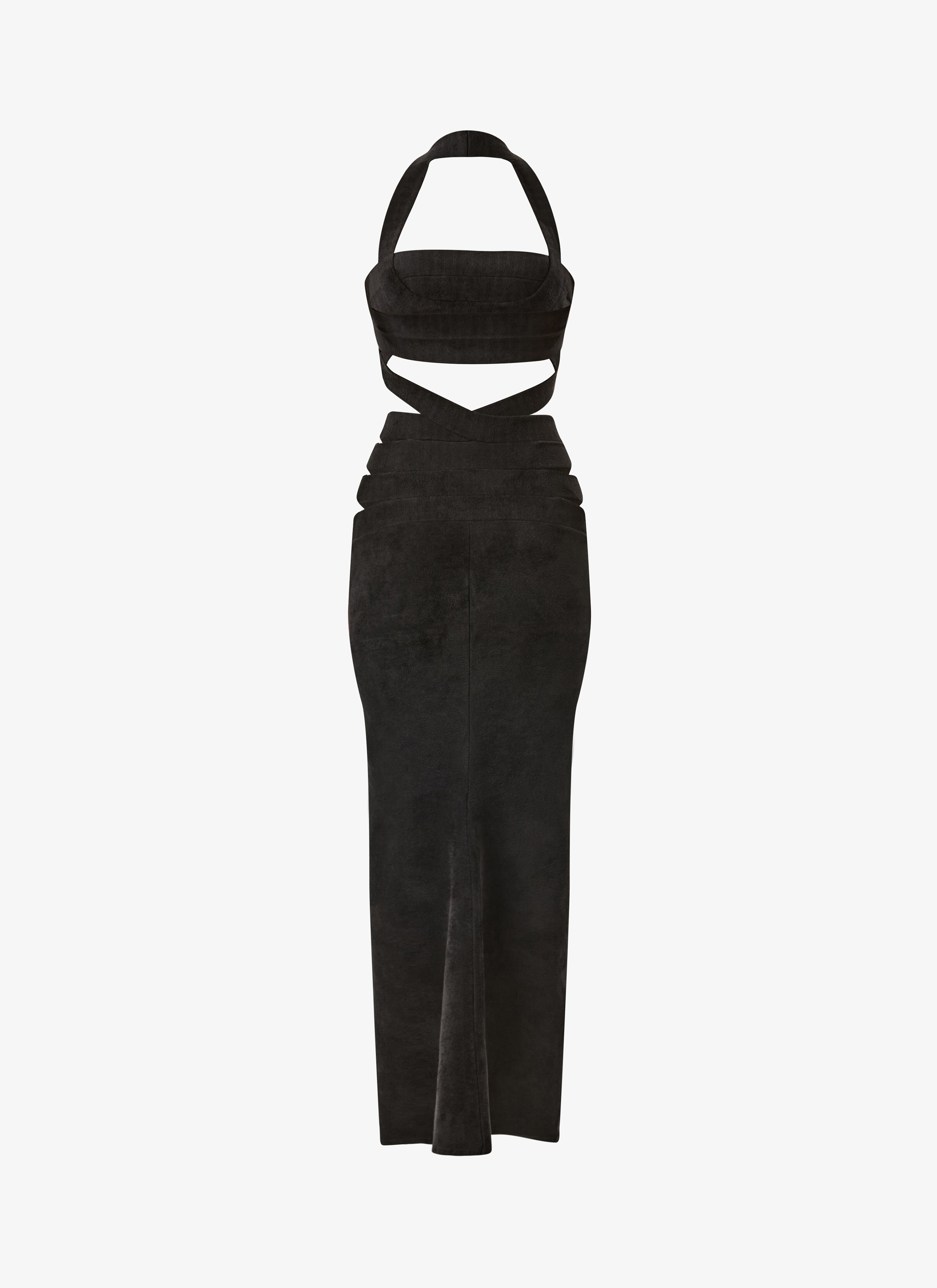 ALAÏA BLACK VELVET BAND DRESS