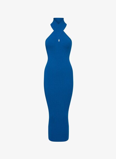 Knitted Cross midi dress - maison-alaia.com