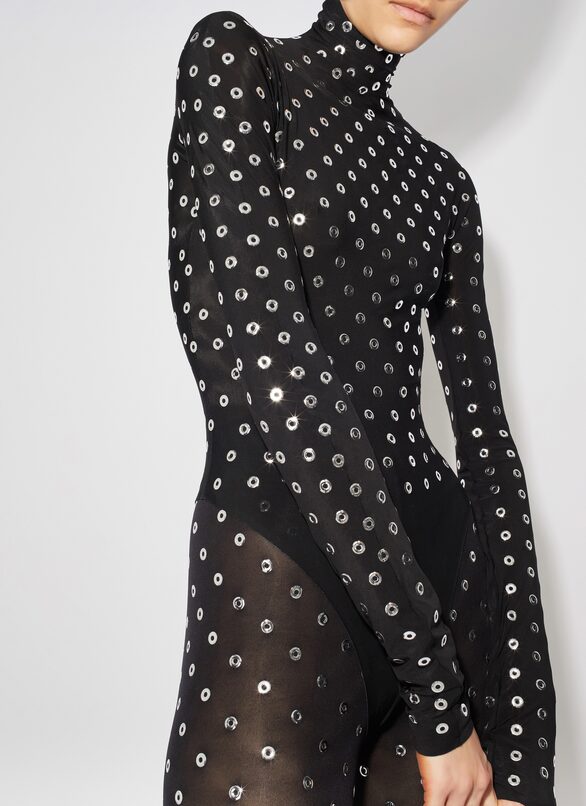 Eyelet tights ALAÏA BLACK EYELET TIGHTS